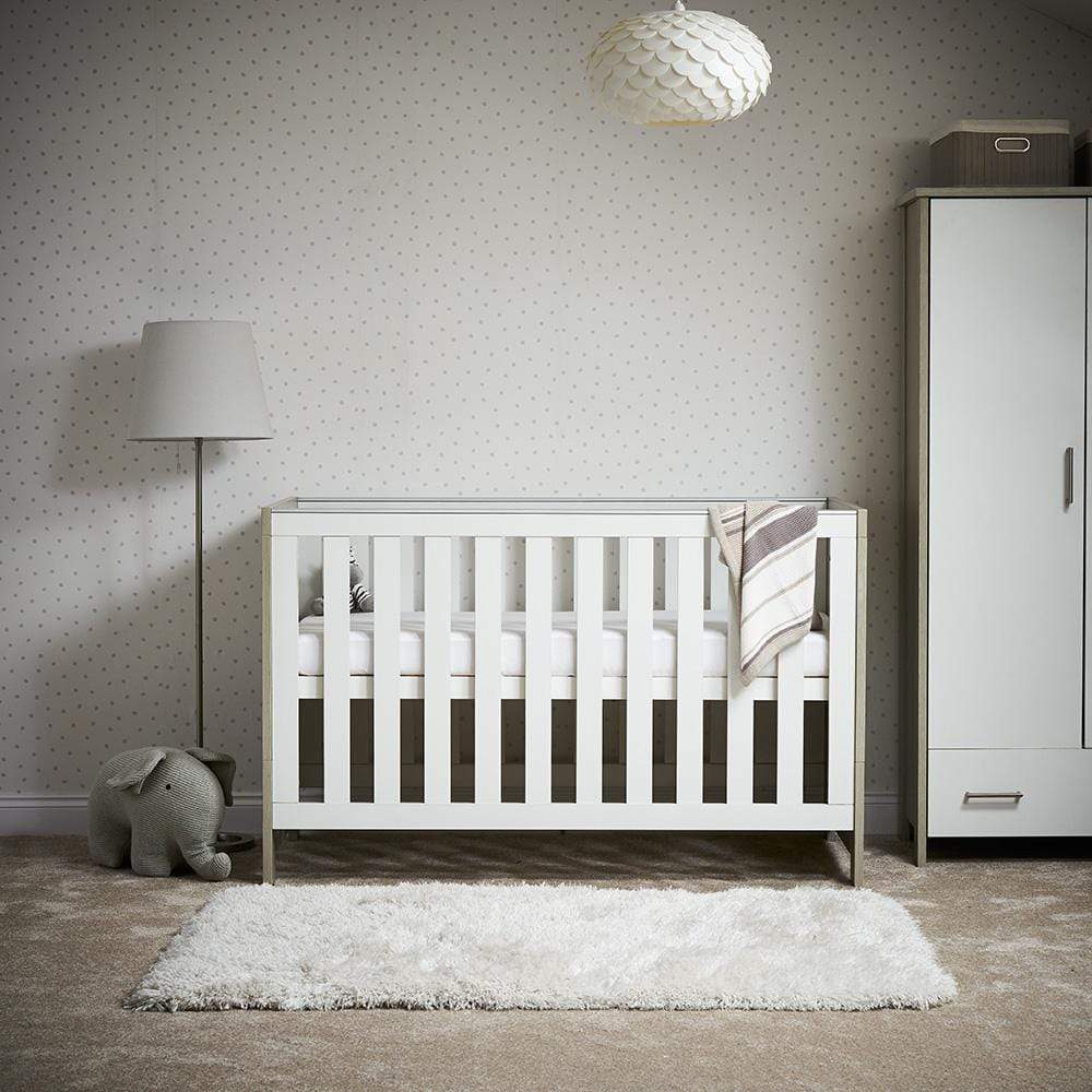 Obaby Nika 3 Piece Room Set - Grey Wash with White (Free mattress) - Image 3