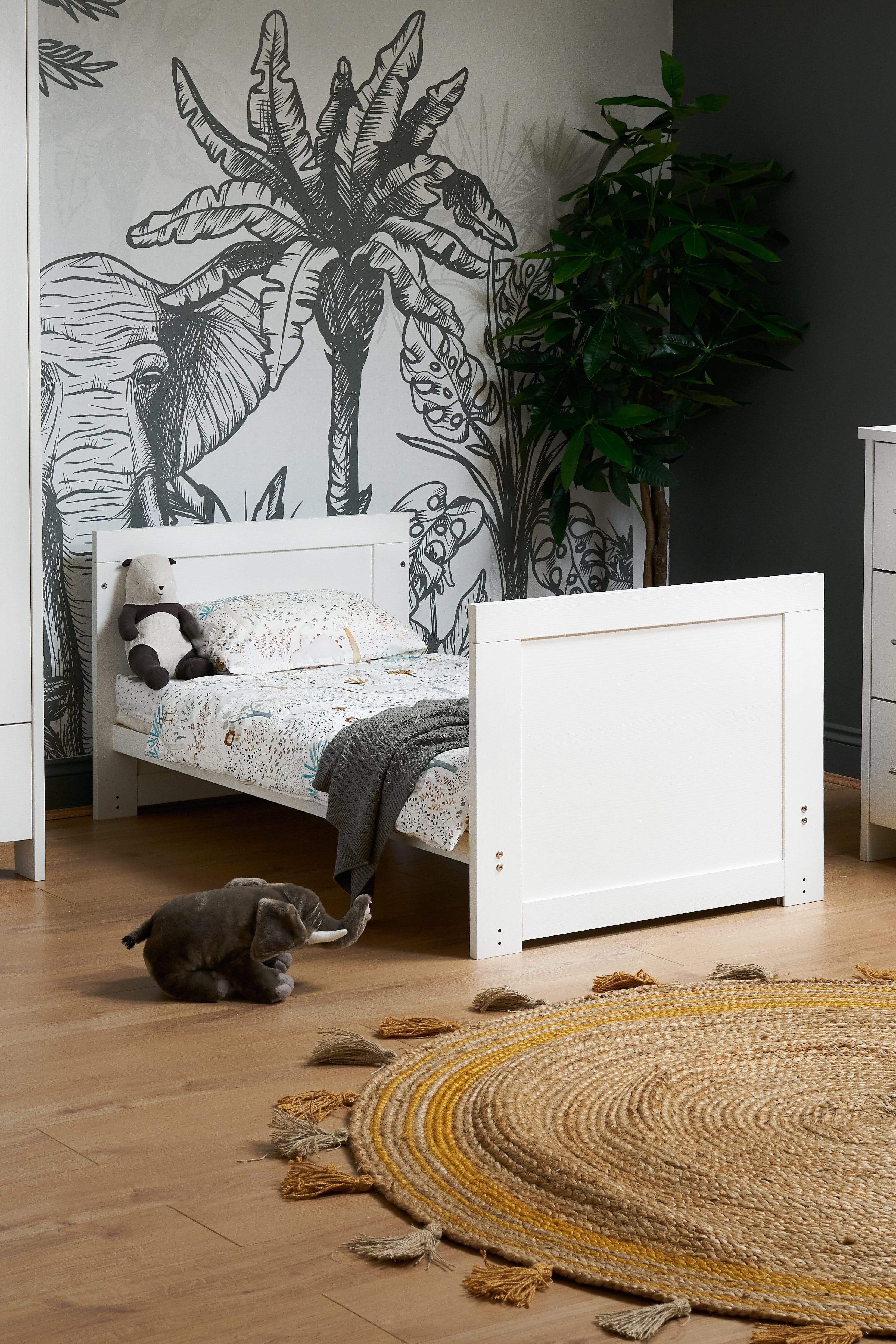 Obaby Nika Cot Bed - White Wash - Image 4