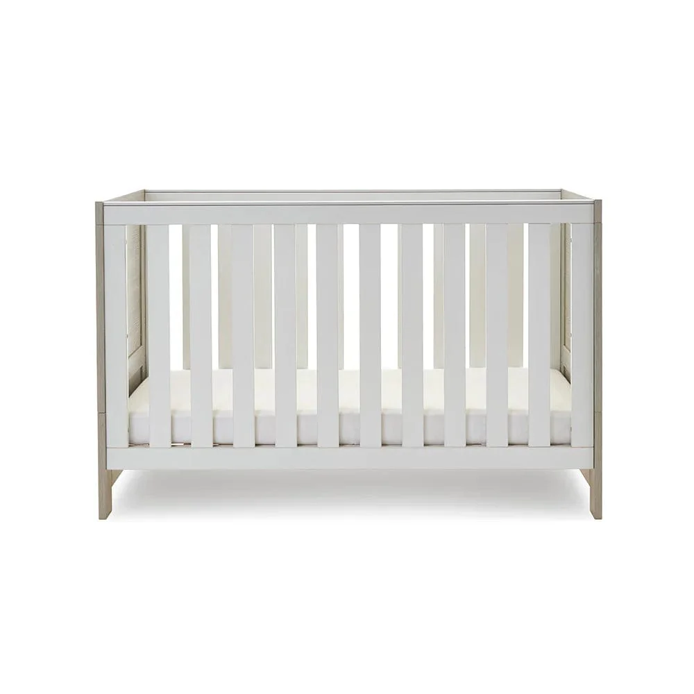 OBaby Nika Mini 3 Piece Room Set - Grey Wash & White - Image 4