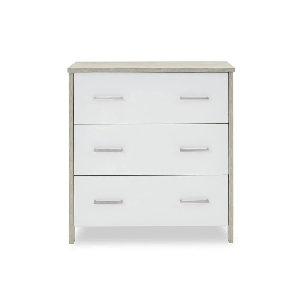OBaby Nika Mini 3 Piece Room Set - Grey Wash & White - Image 6