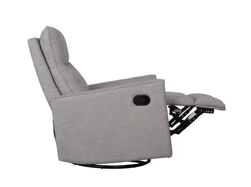 OBaby Savannah Swivel Glider Recliner Chair - Pebble - Image 4
