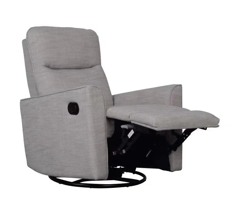 OBaby Savannah Swivel Glider Recliner Chair - Pebble - Image 5