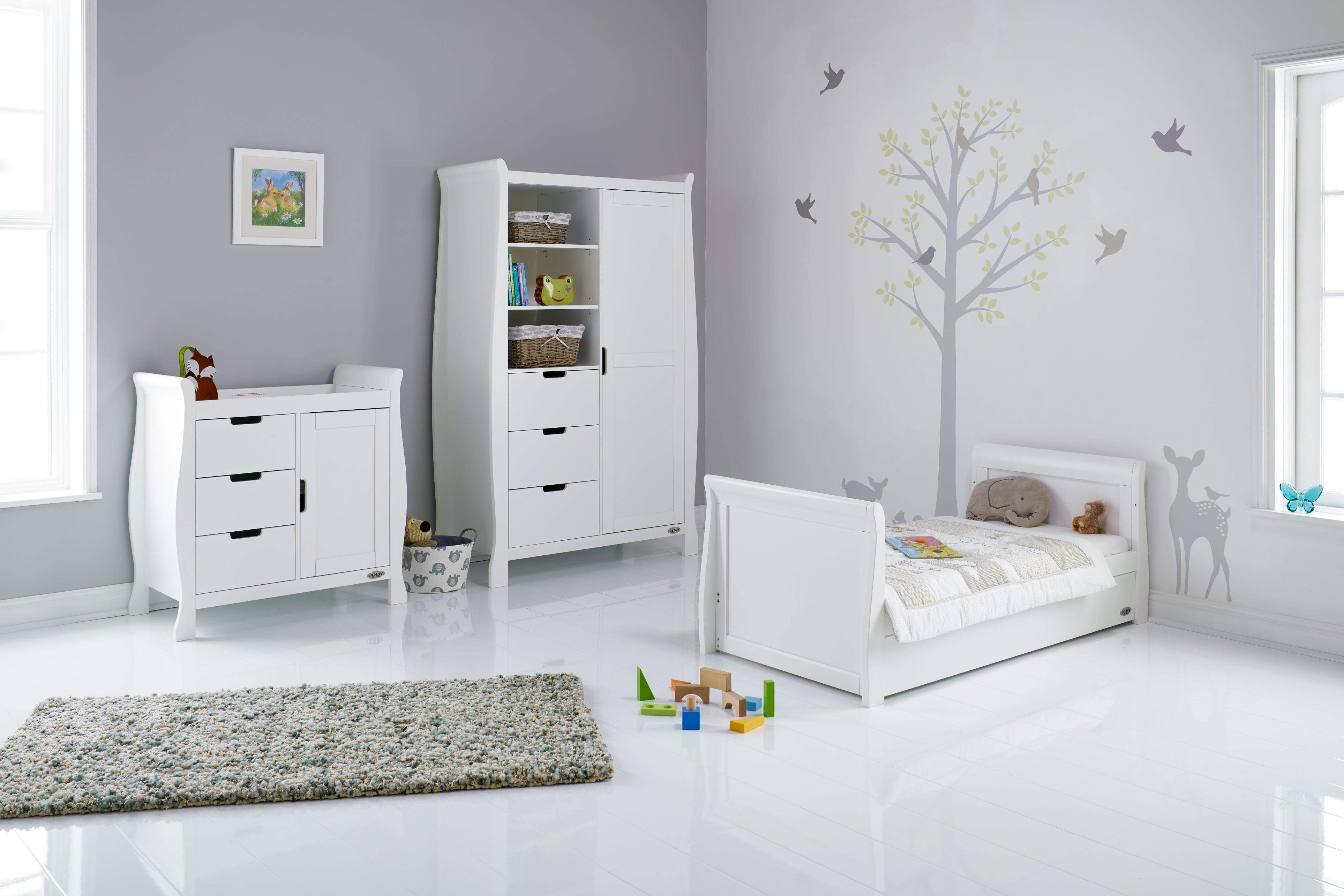 Obaby Stamford Classic 3 Piece Room Set - White - Image 2