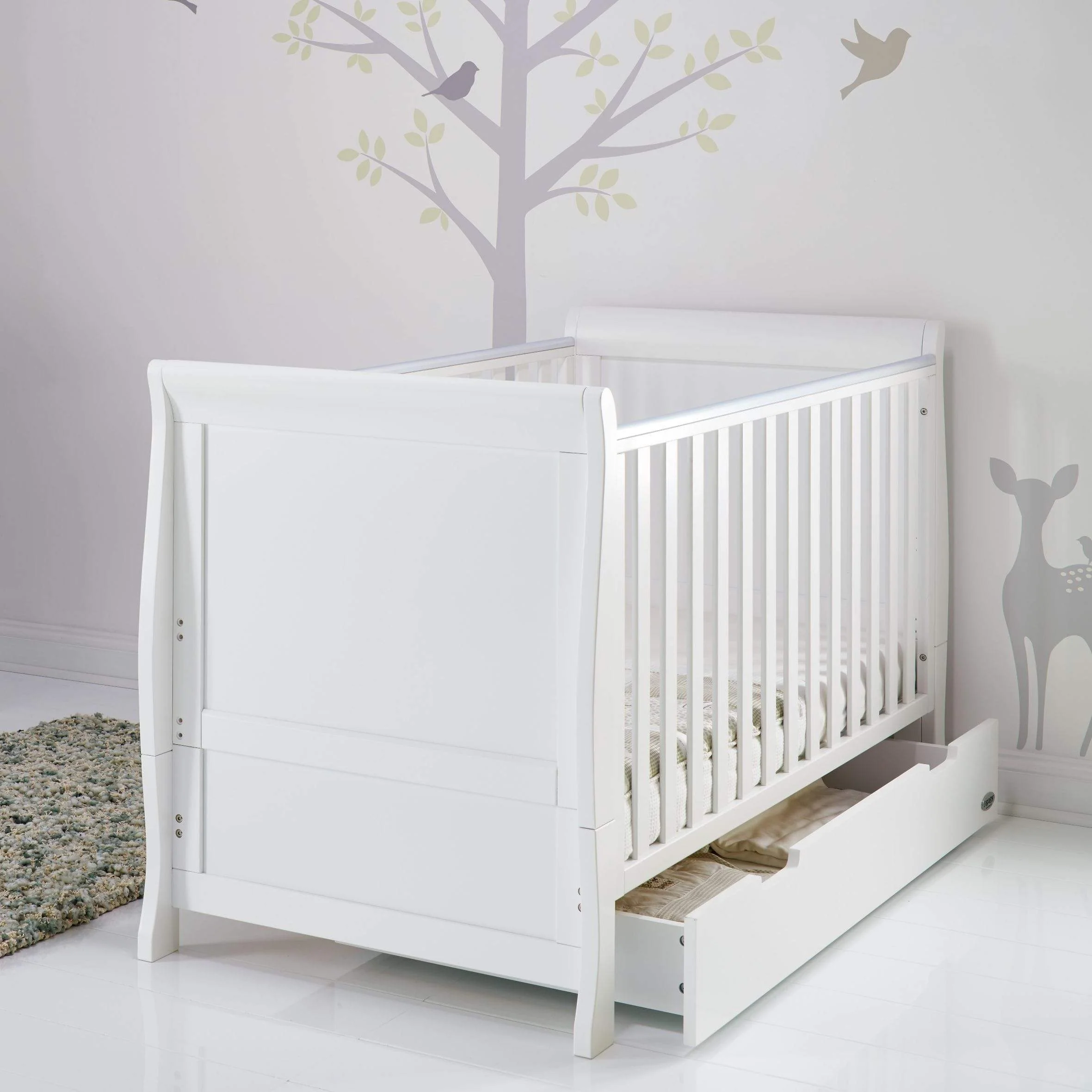 Obaby Stamford Classic 4 Piece Room Set White - Image 12