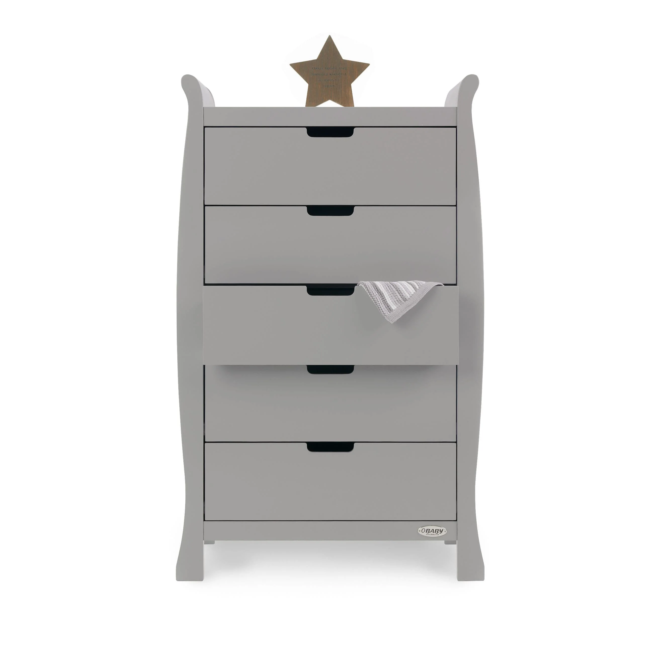 Obaby Stamford Classic 5 Piece Room Set Warm Grey - Image 18