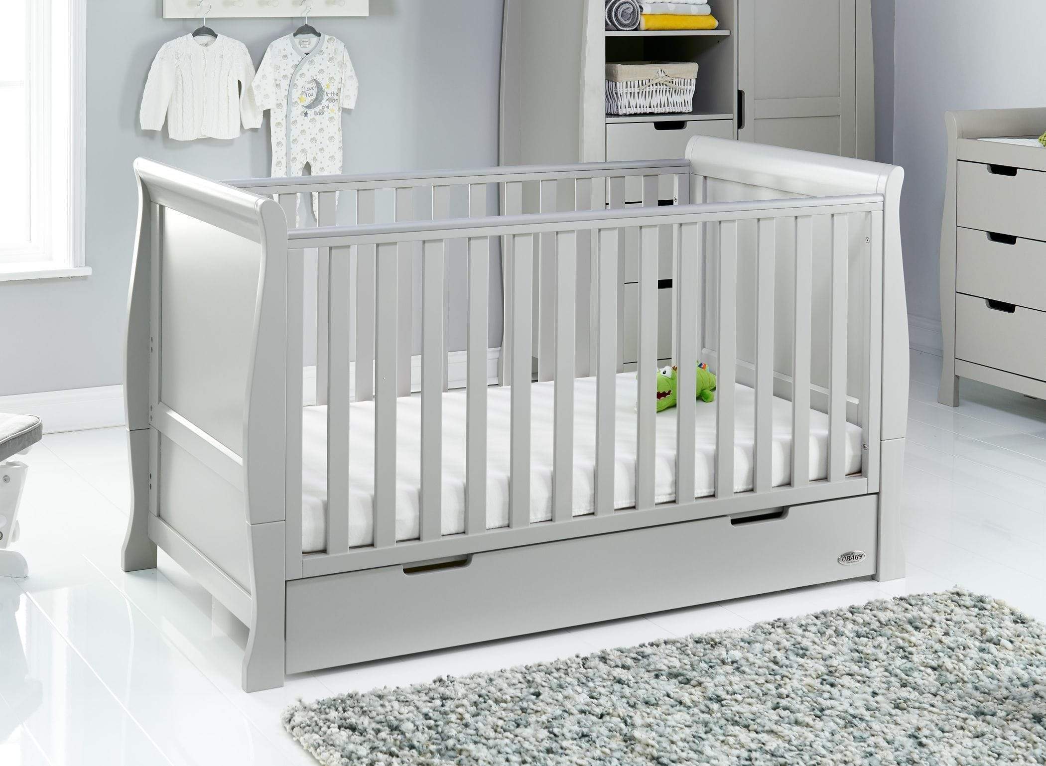 Obaby Stamford Classic 5 Piece Room Set Warm Grey - Image 4