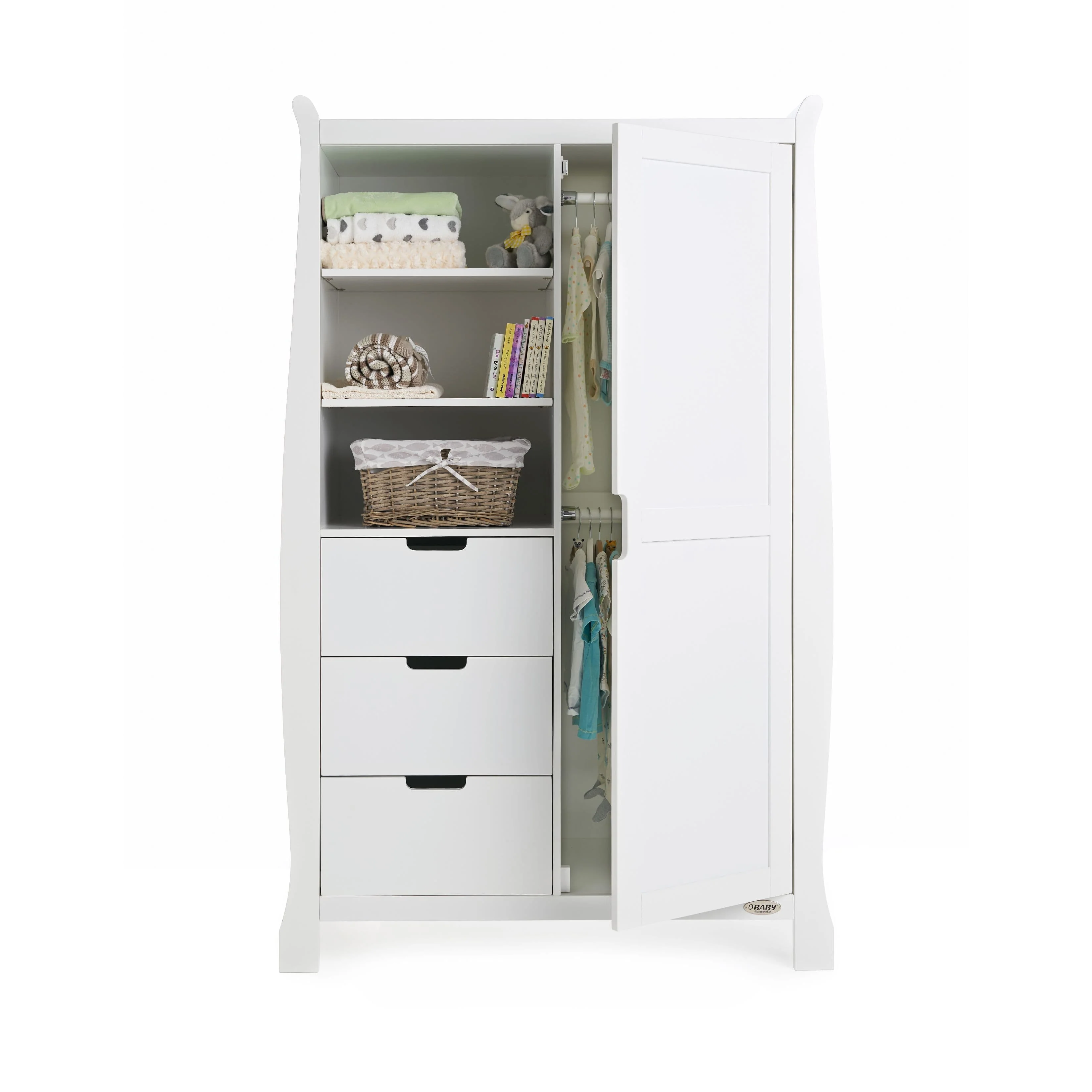 Obaby Stamford Classic 5 Piece Room Set White - Image 16