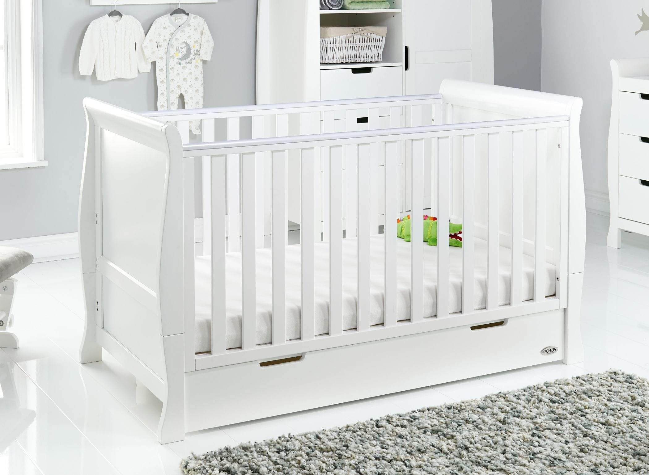 Obaby Stamford Classic 5 Piece Room Set White - Image 3