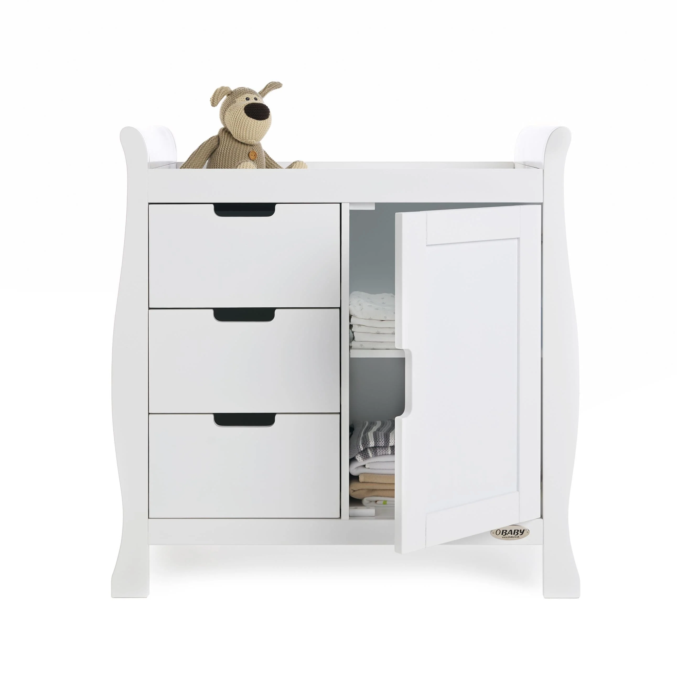 Obaby Stamford Closed Changing Unit - White - Image 2