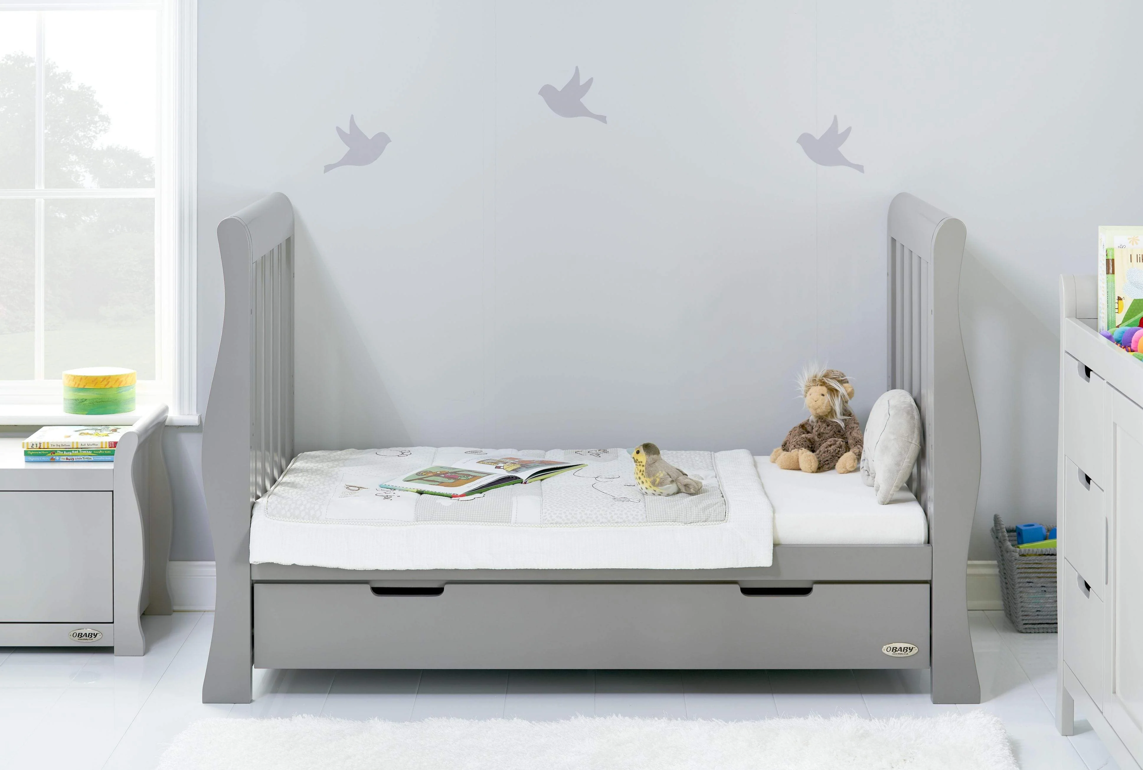 Obaby Stamford Luxe 4 Piece Room Set Warm Grey - Image 9