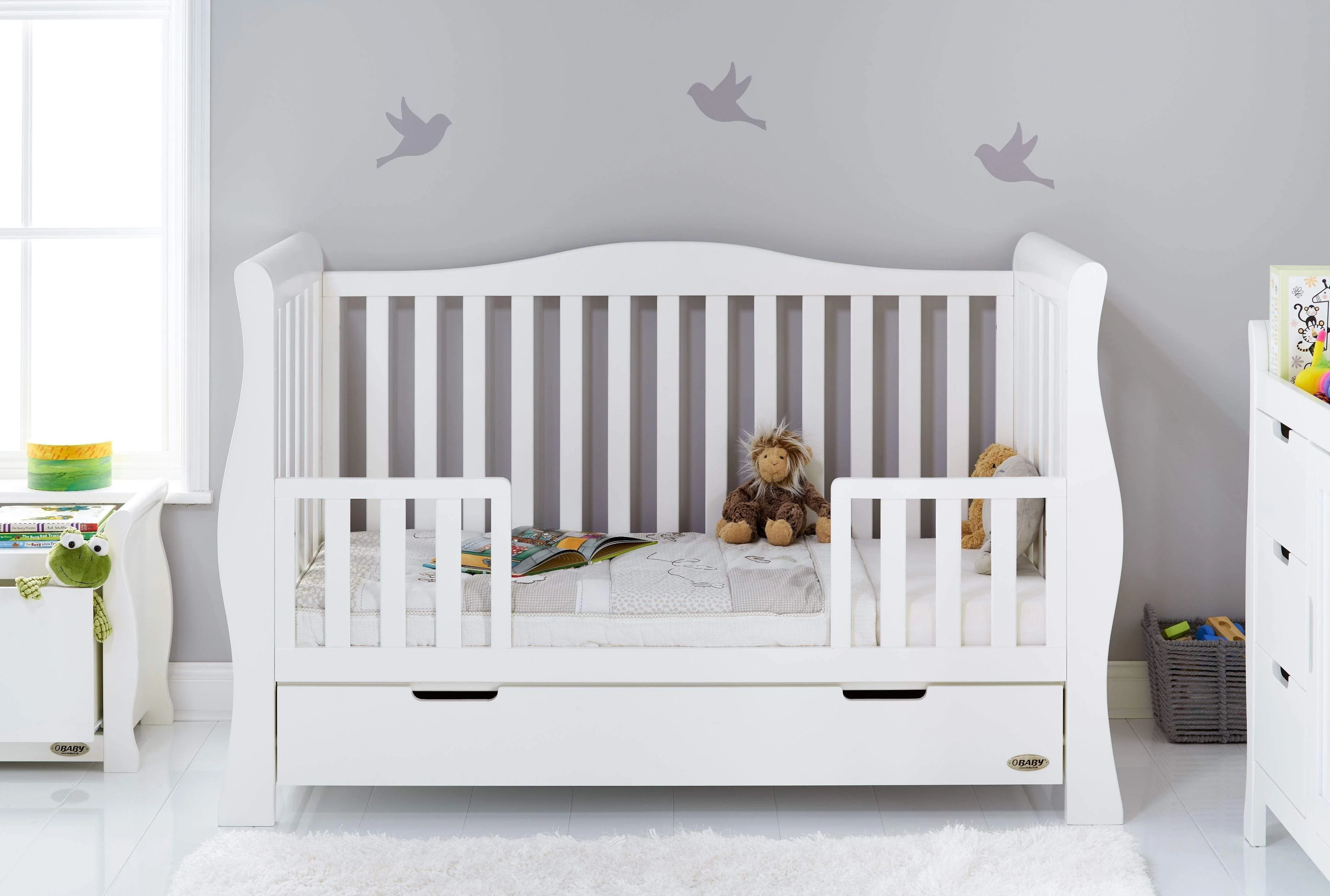 Obaby Stamford Luxe 4 Piece Room Set White - Image 13