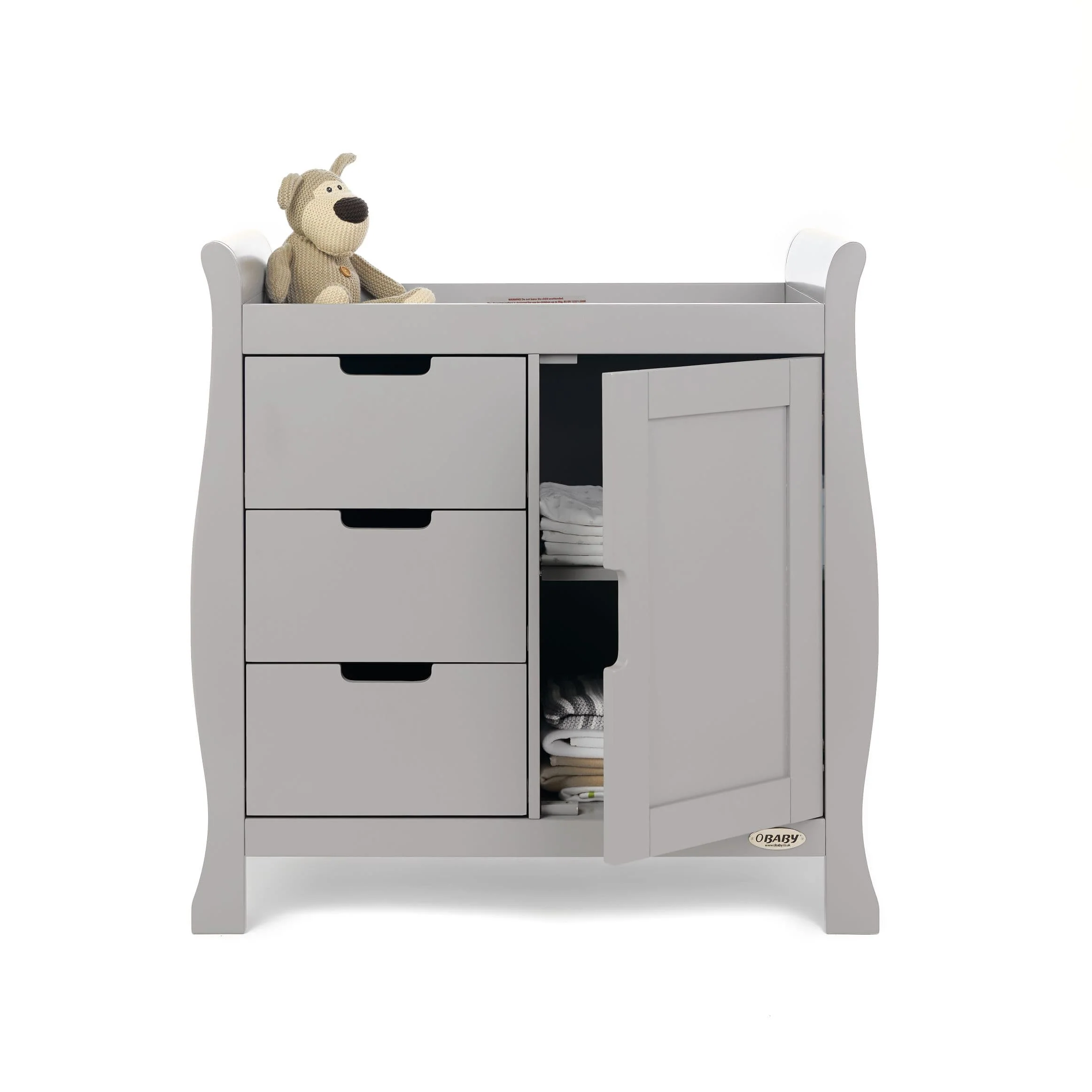 Obaby Stamford Luxe 5 Piece Room Set Warm Grey - Image 23