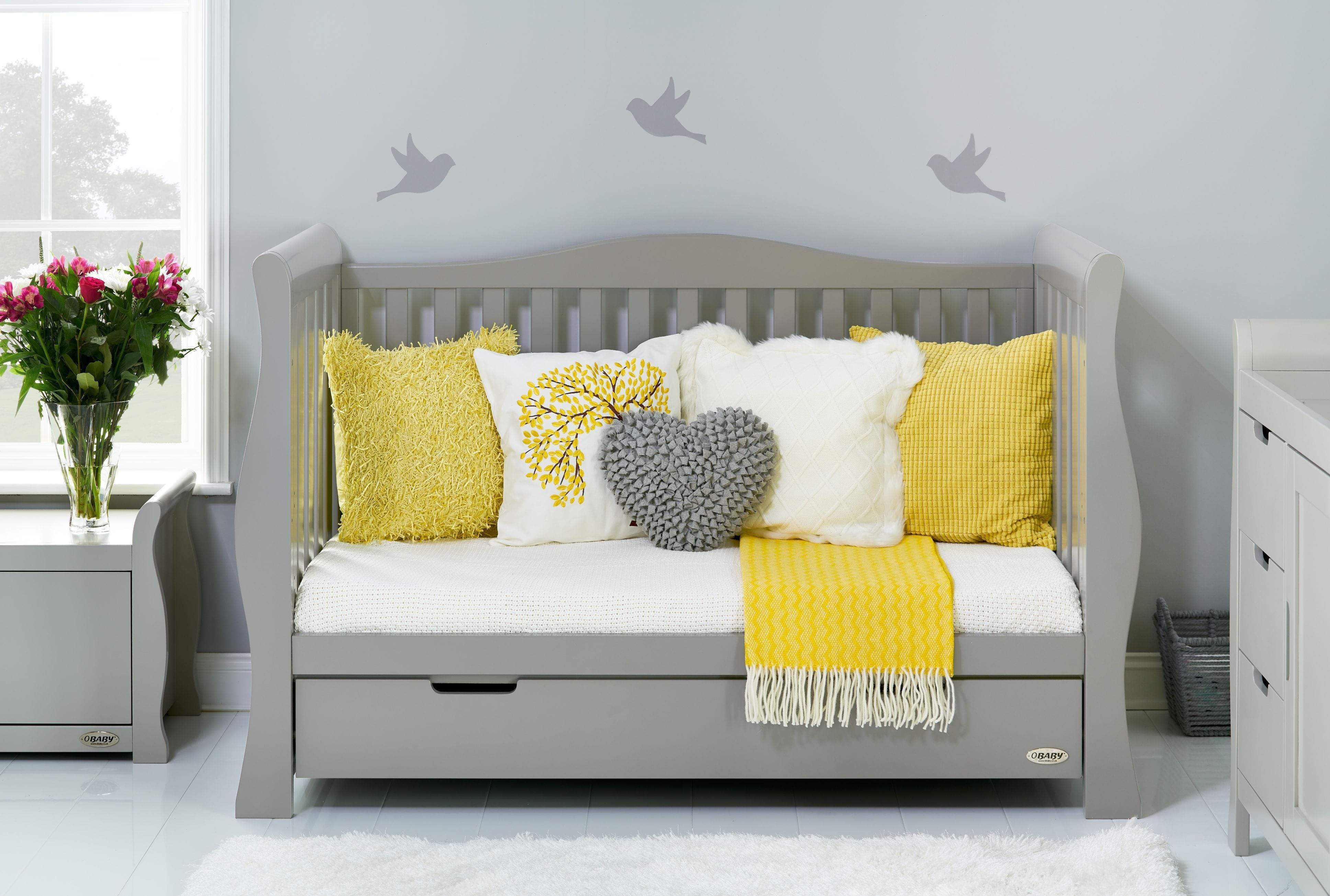 Obaby Stamford Luxe 5 Piece Room Set Warm Grey - Image 6