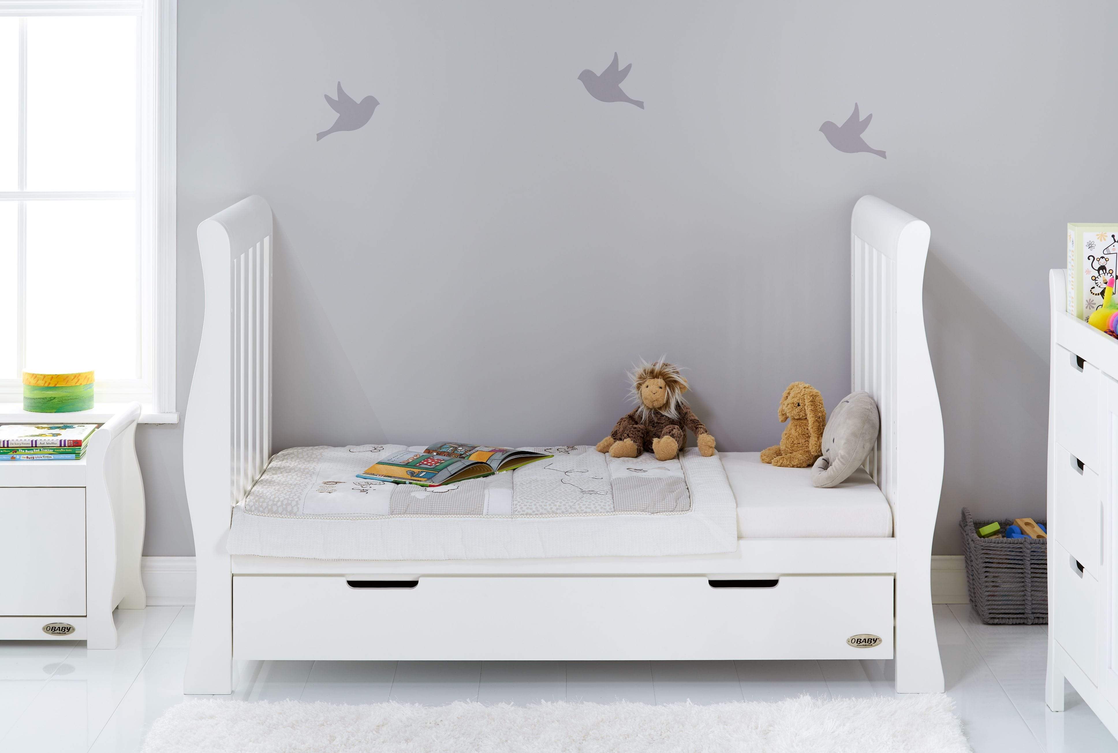 Obaby Stamford Luxe 5 Piece Room Set White - Image 8