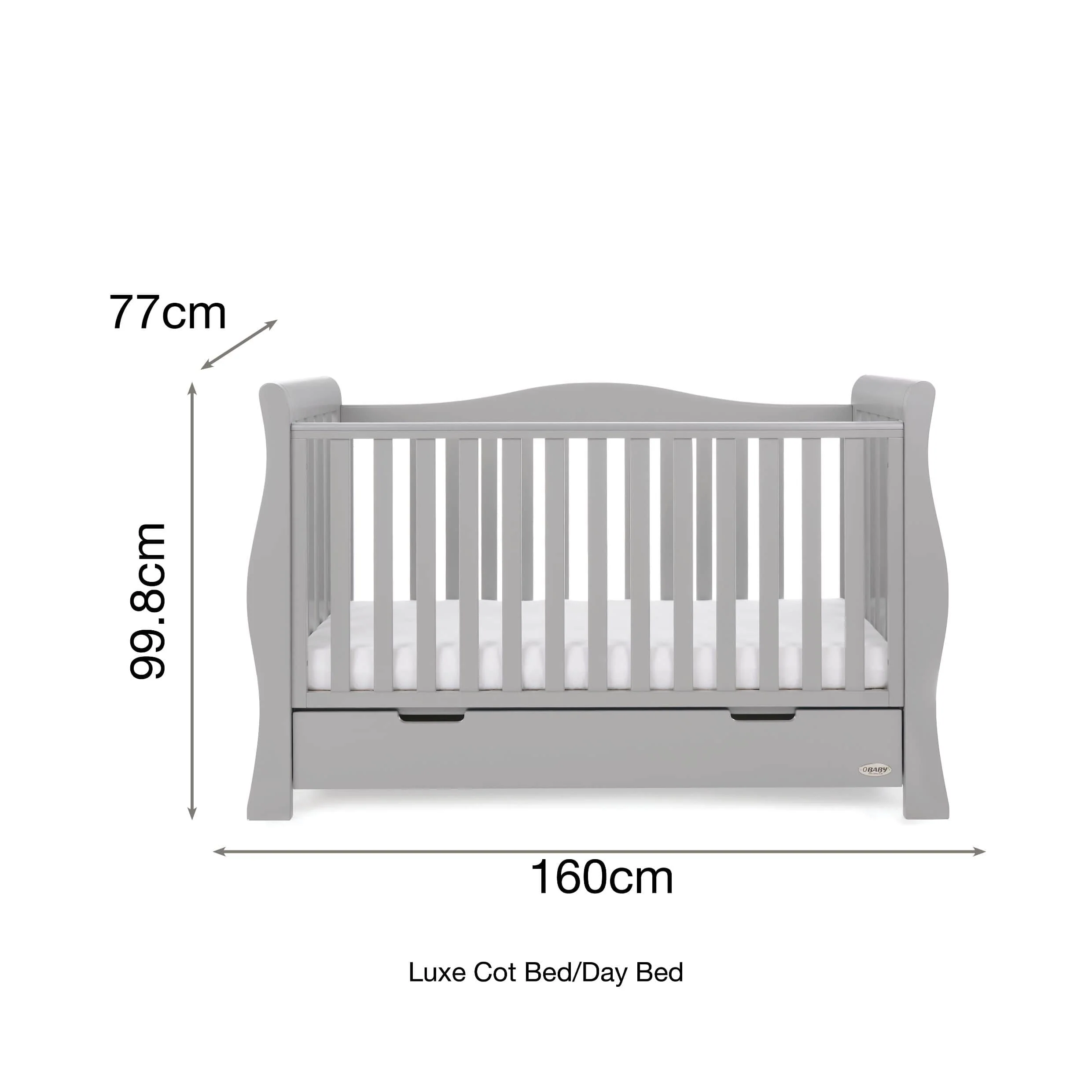 Obaby Stamford Luxe 7 Piece Room Set Warm Grey - Image 7