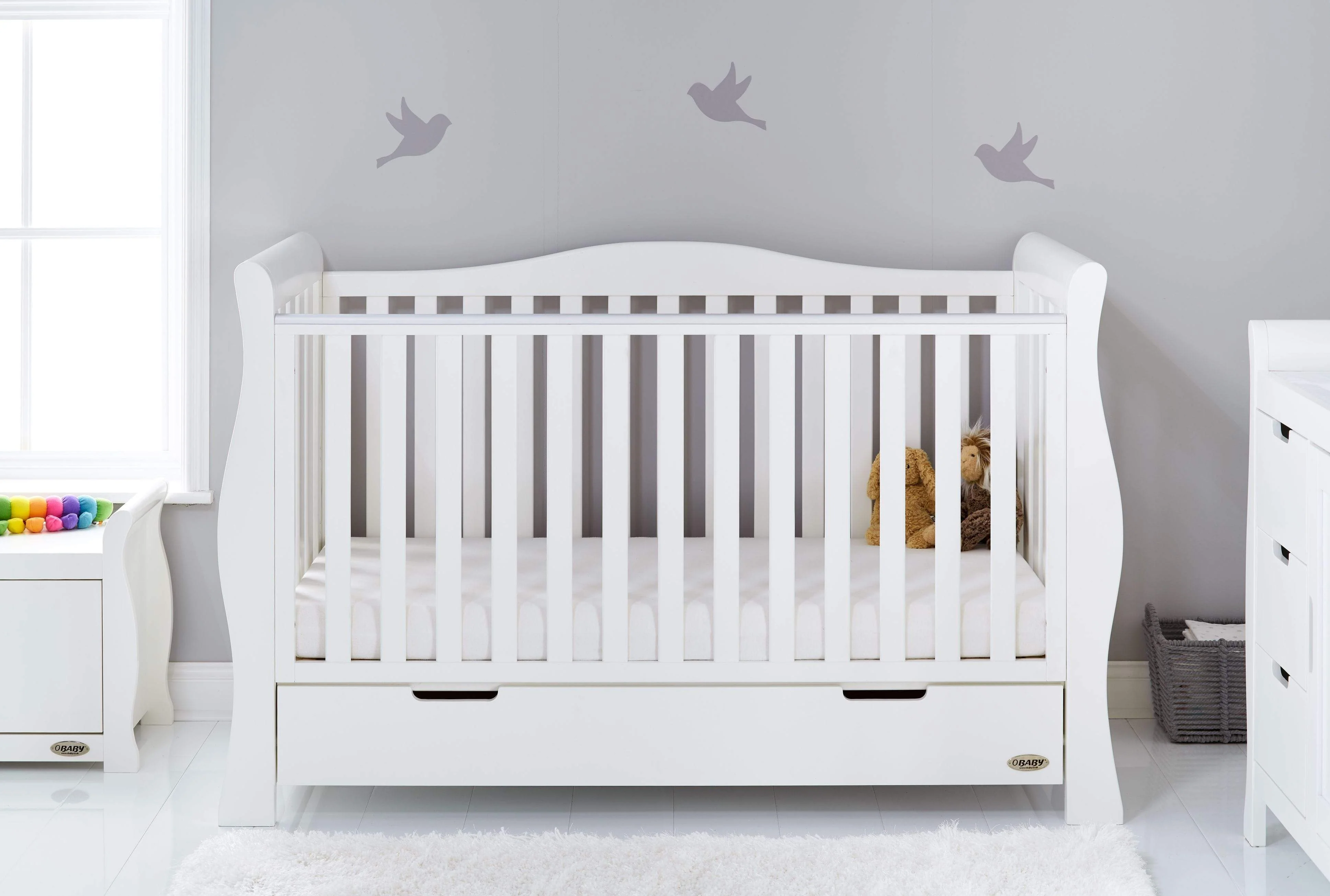 Obaby Stamford Luxe 7 Piece Room Set White - Image 3
