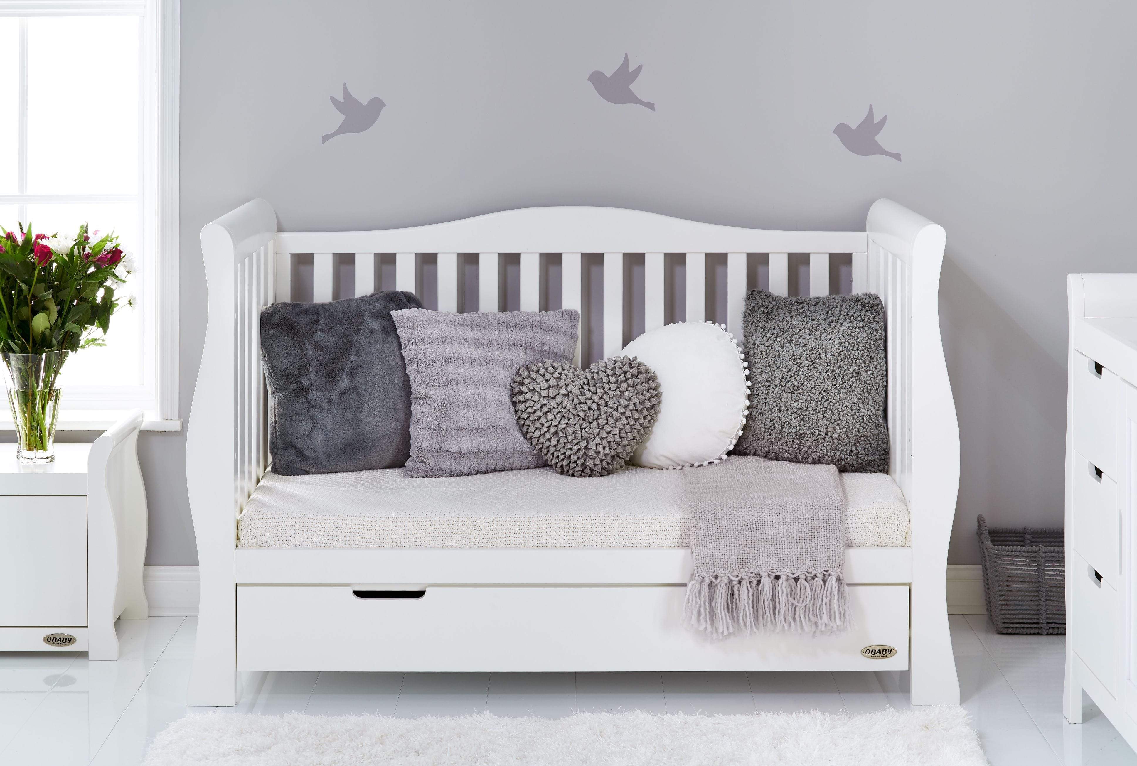 Obaby Stamford Luxe 7 Piece Room Set White - Image 9