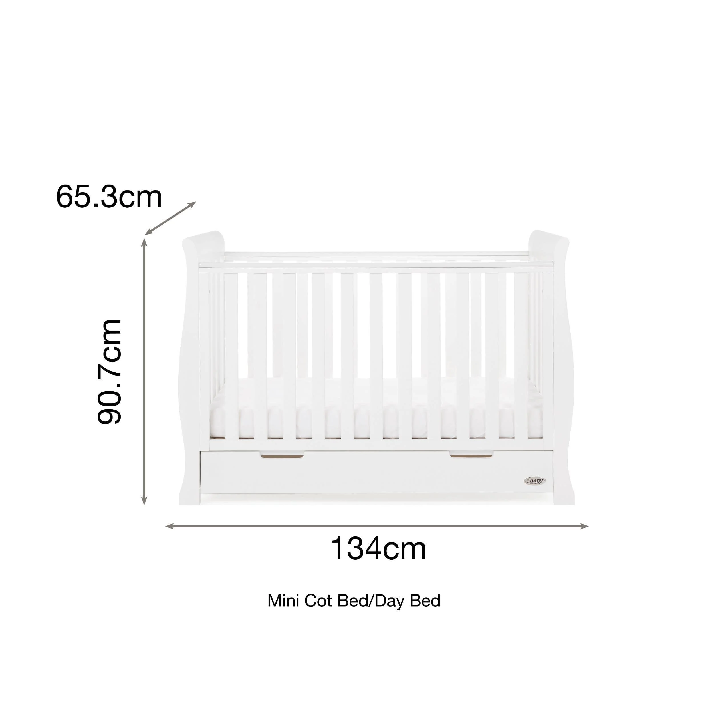 Obaby Stamford Mini 3 Piece Room Set - White - Image 14