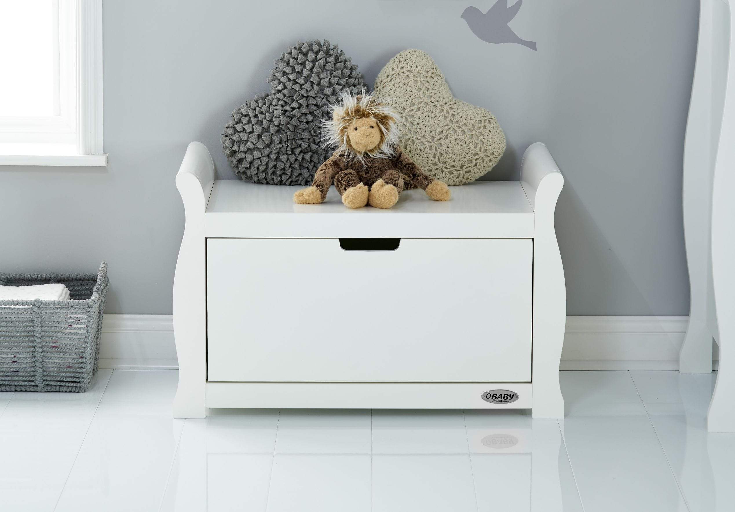Obaby Stamford Toy Box - White - Image 3