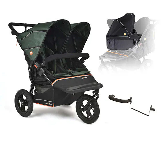 Out N About Nipper Double V6 Newborn & Toddler Bundle - Sycamore Green