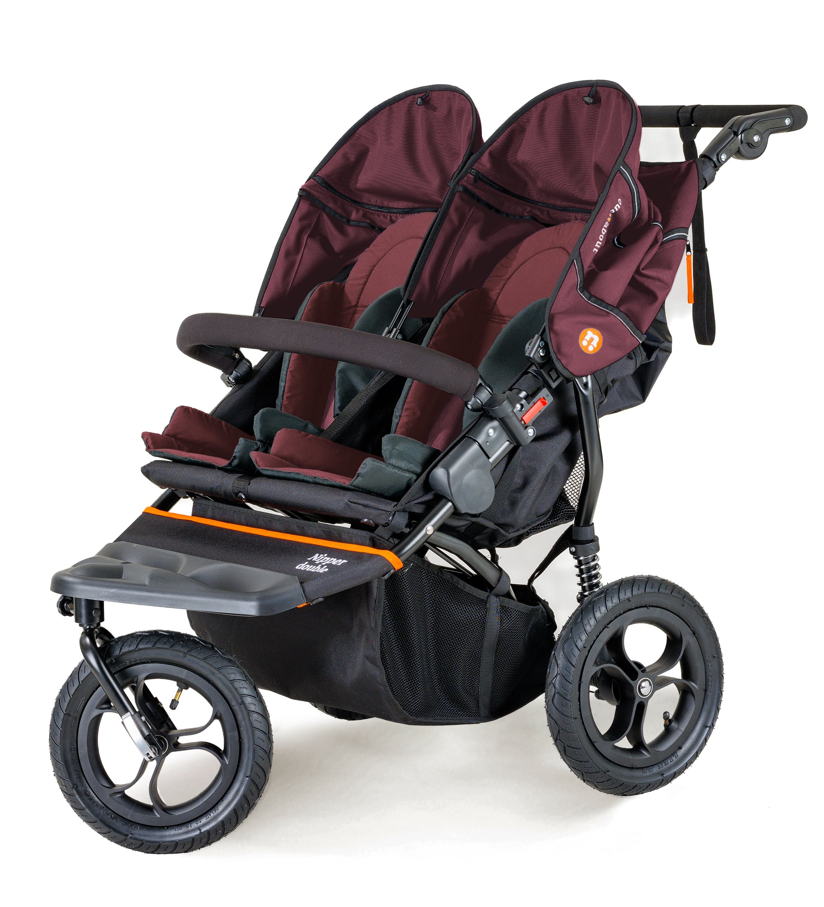 Out n About Nipper V5 Double Pushchair - Bramble Berry - Image 3