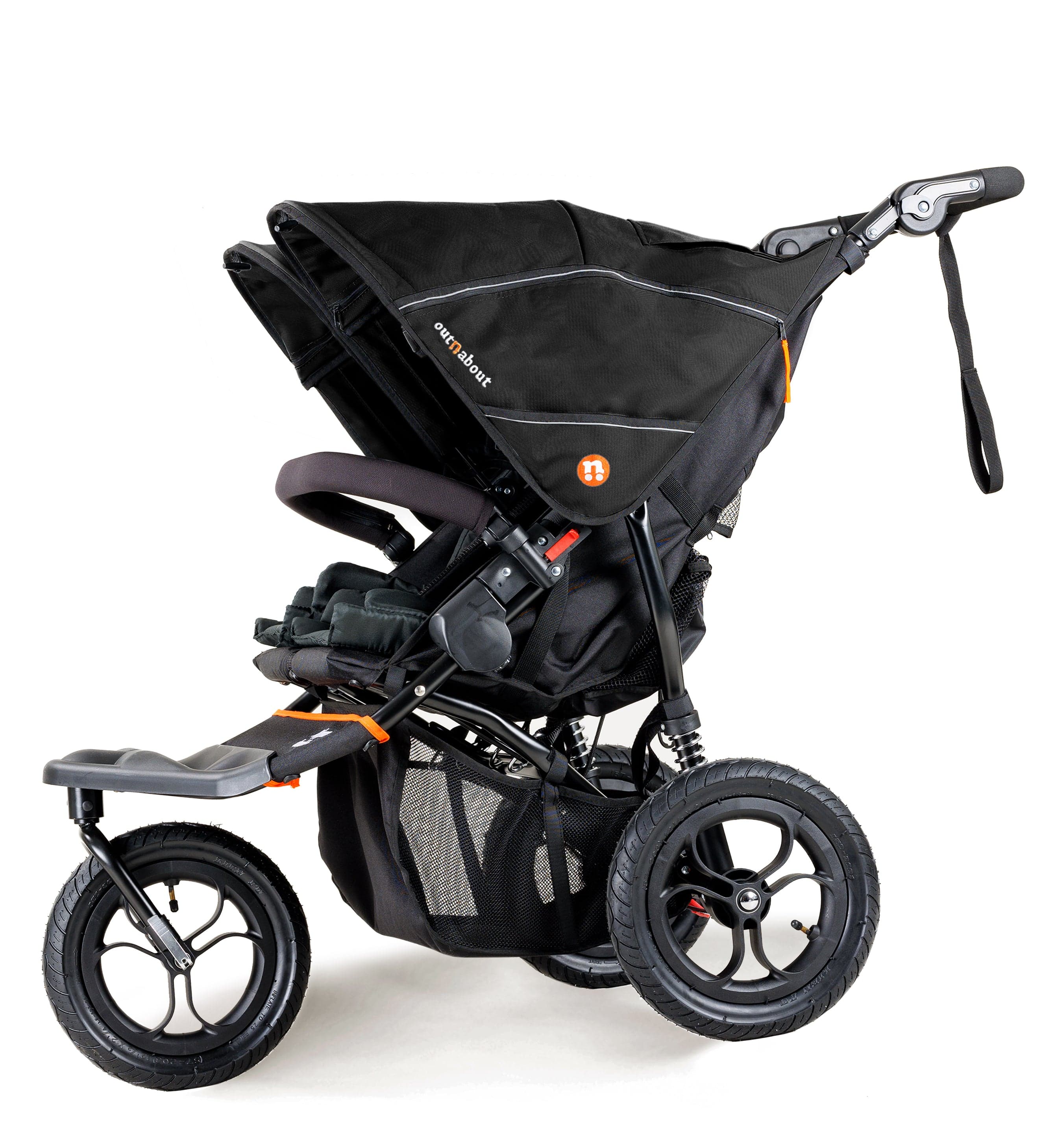 Out n About Nipper V5 Double Pushchair - Summit Black - Image 4