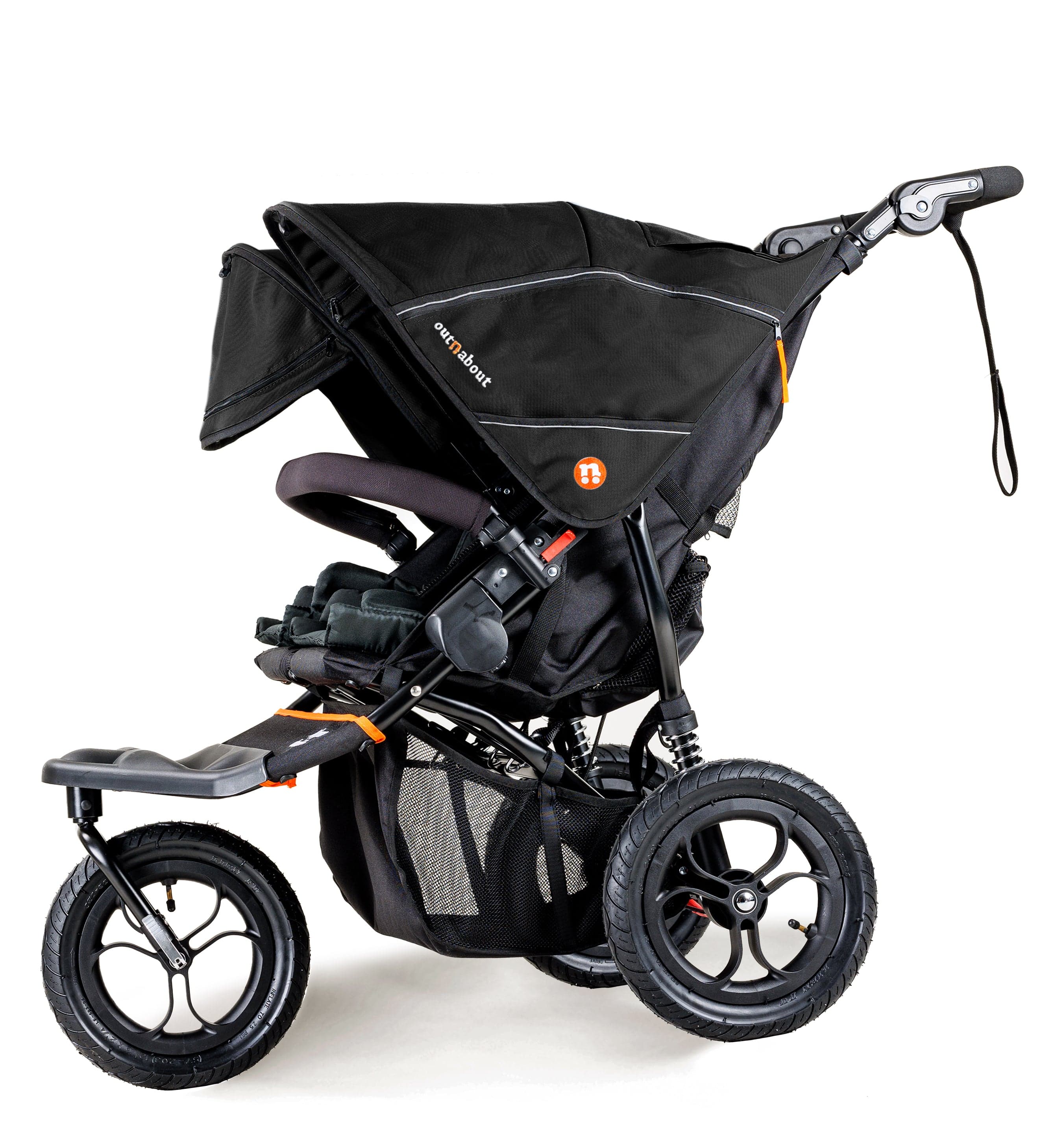 Out n About Nipper V5 Double Pushchair - Summit Black - Image 5