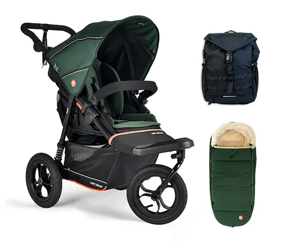 Out N About Nipper V6 Adventure Bundle - Sycamore Green