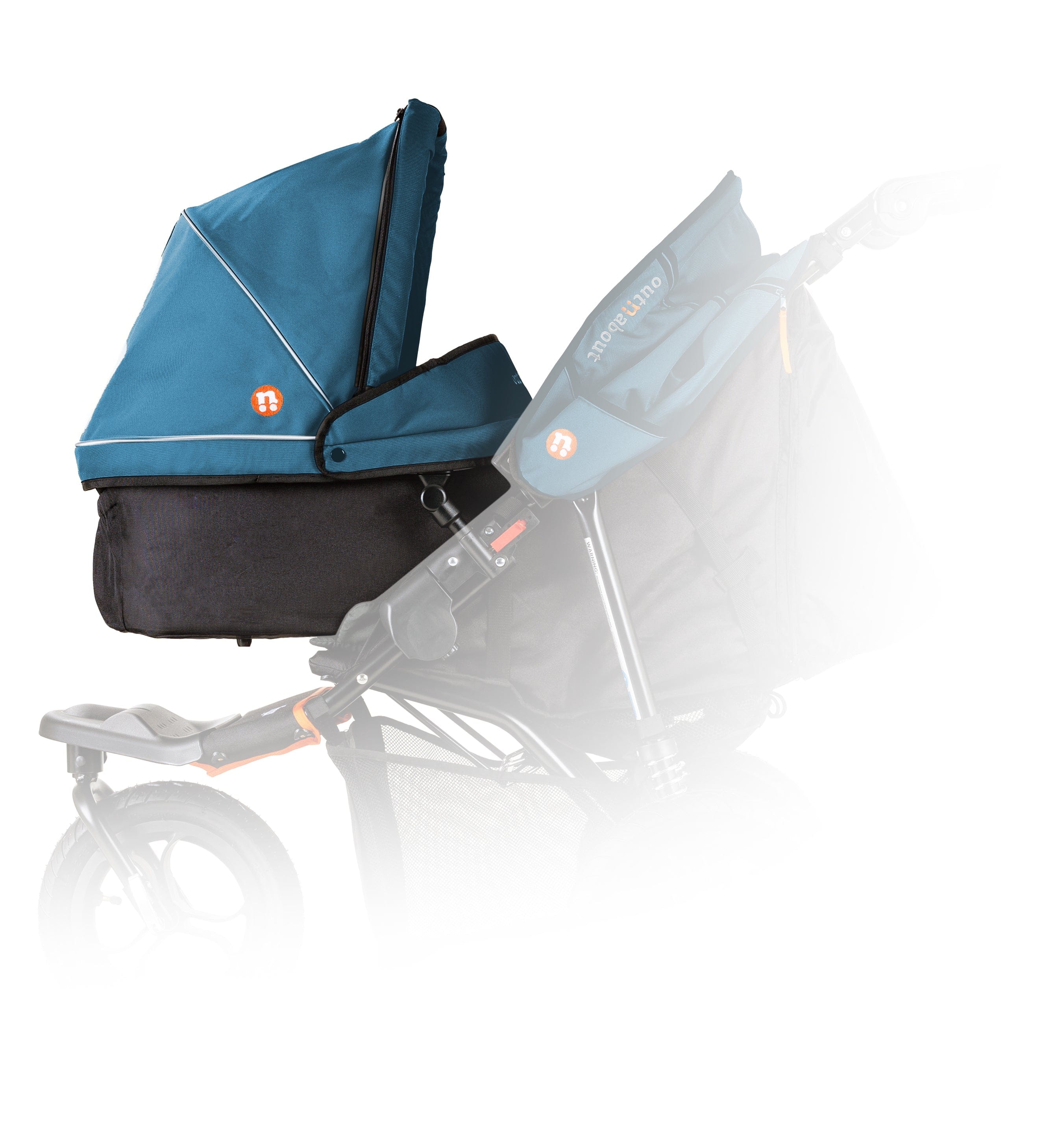Out n About Single Carrycot - Highland Blue - Image 3