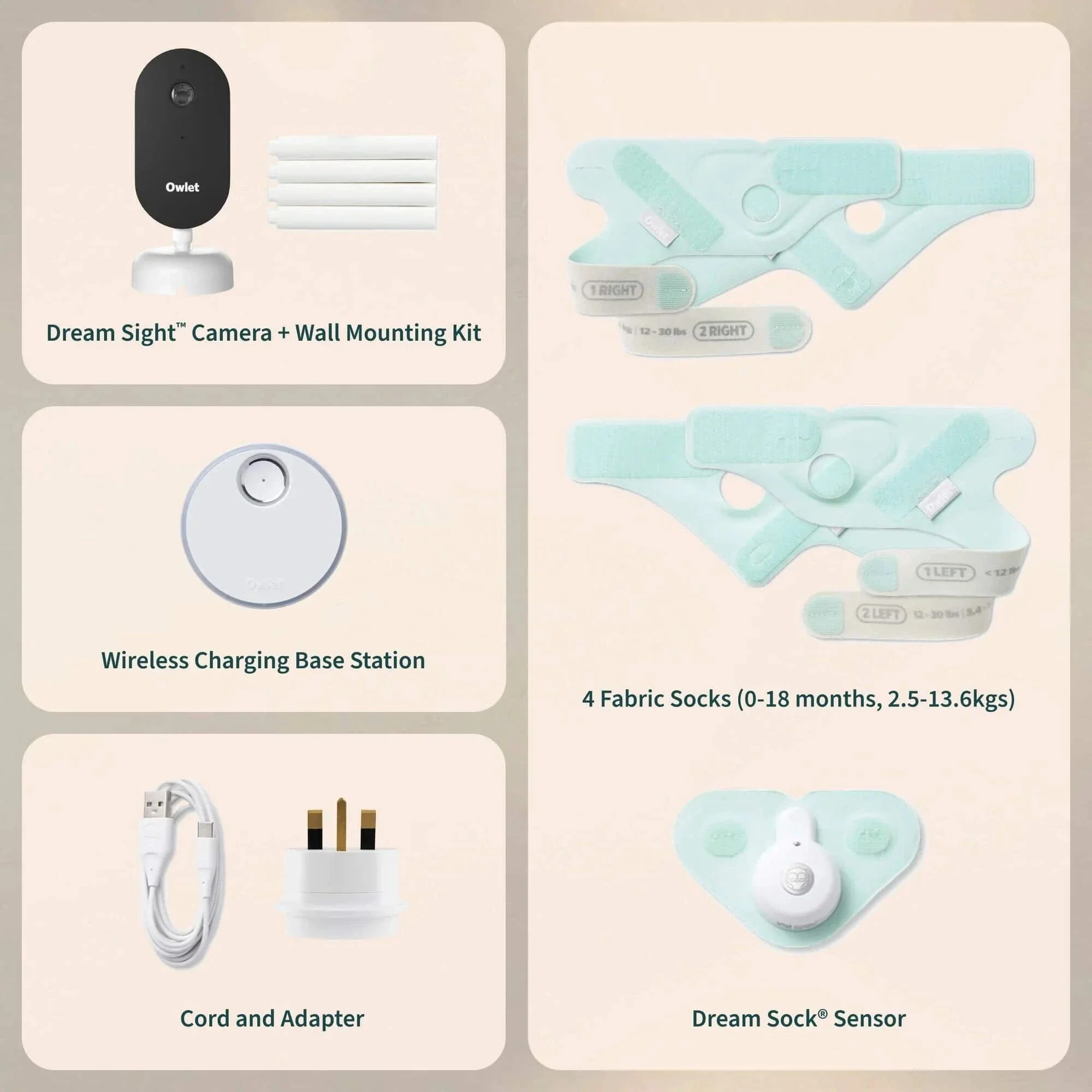 Owlet Dream Duo (Sock + Sight) - Mint - Image 11