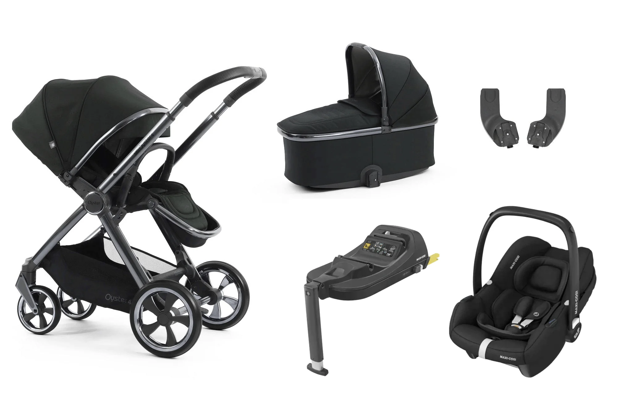 Oyster 4 Essential (Cabriofix i-Size) Travel System - Black Olive