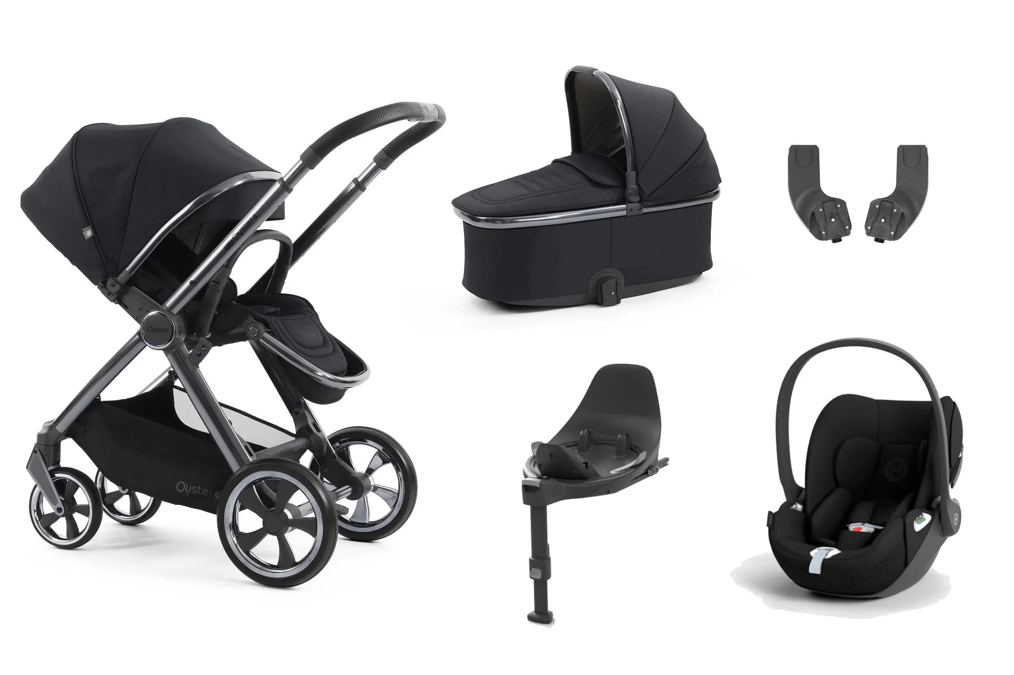 Oyster 4 Essential (Cloud T) Travel System - Carbonite