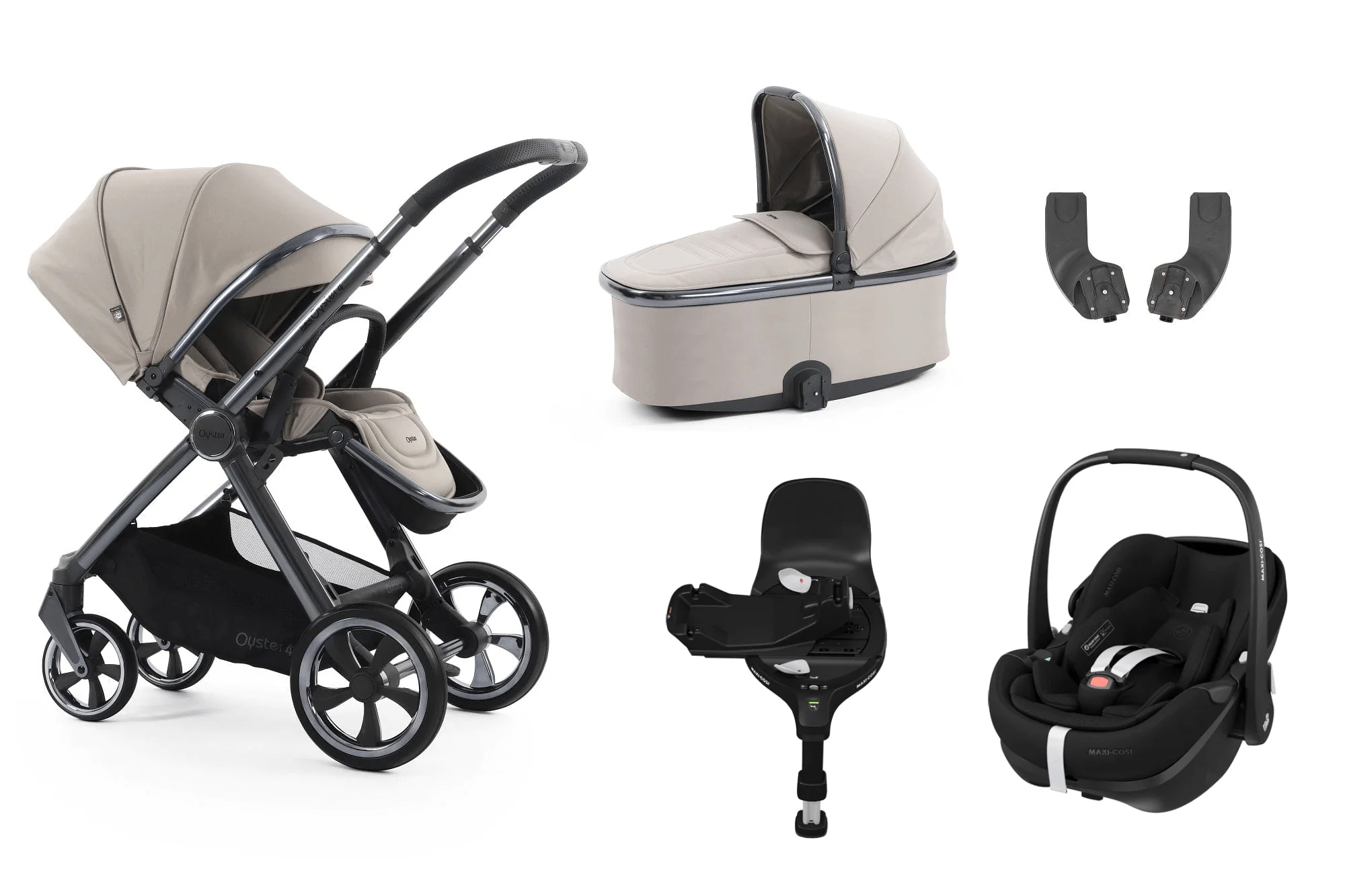 Oyster 4 Essential (Pebble 360 PRO2) Travel System - Stone