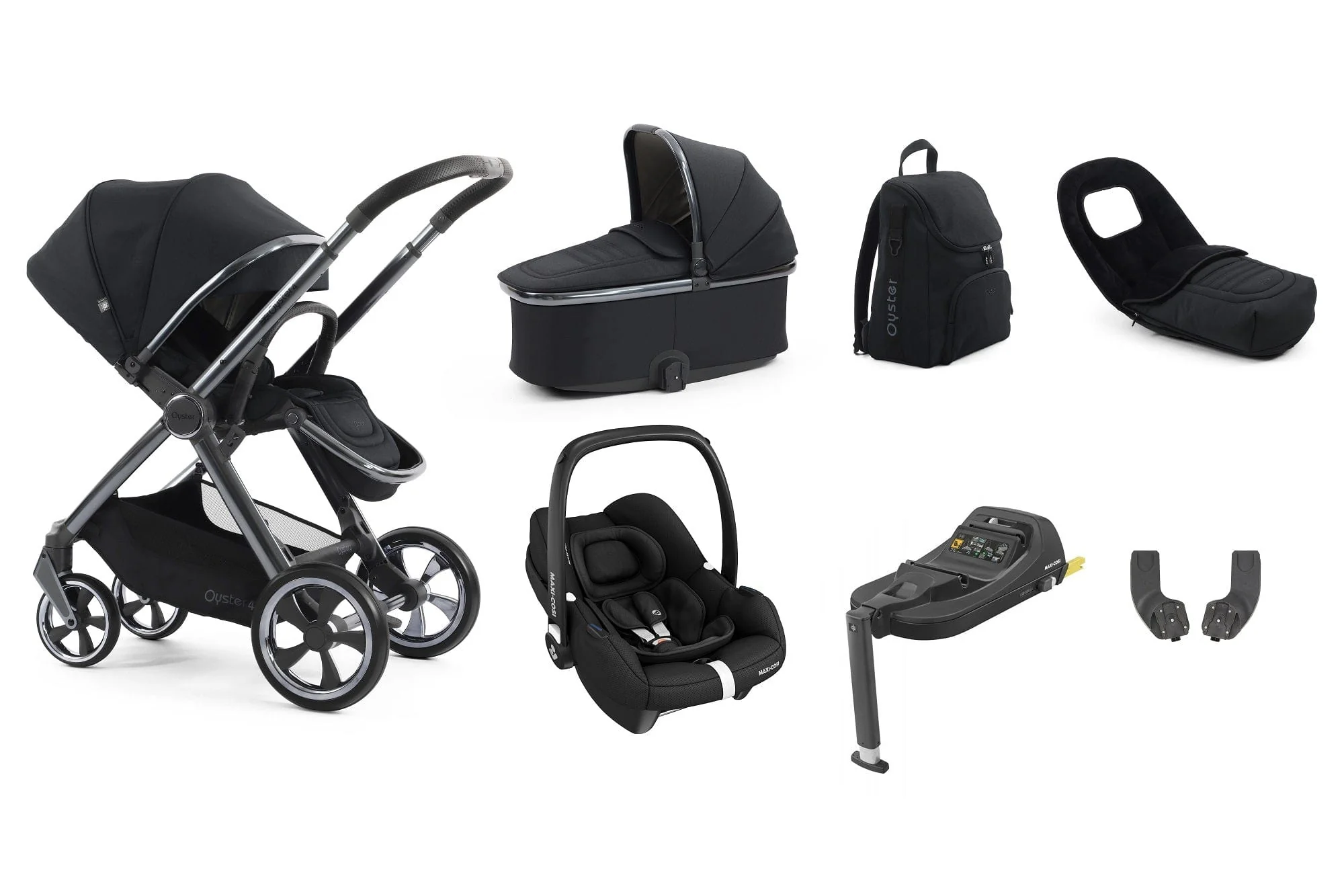 Oyster 4 Luxury (Cabriofix i-Size) Travel System - Carbonite