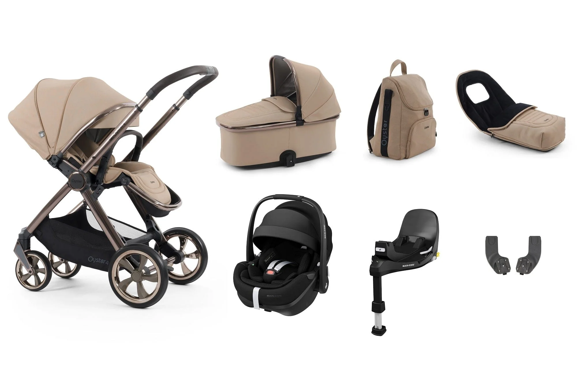 Oyster 4 Luxury (Pebble 360 PRO2) Travel System - Fawn