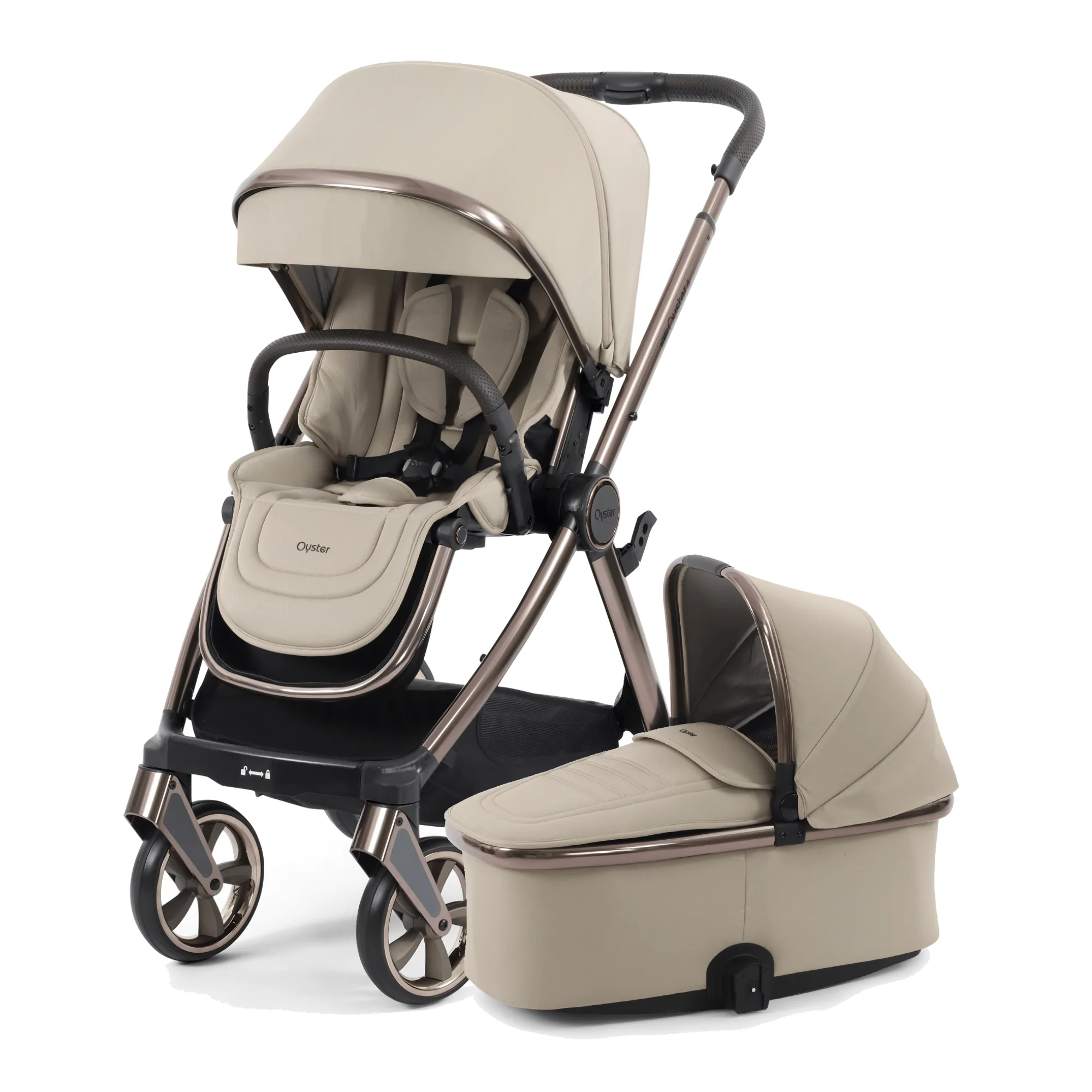 Oyster 4 Stroller & Carrycot - Buttermilk