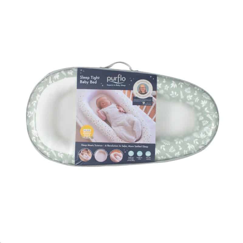 Purflo Sleep Tight Baby Bed with Spare Cover - Fern - Image 4