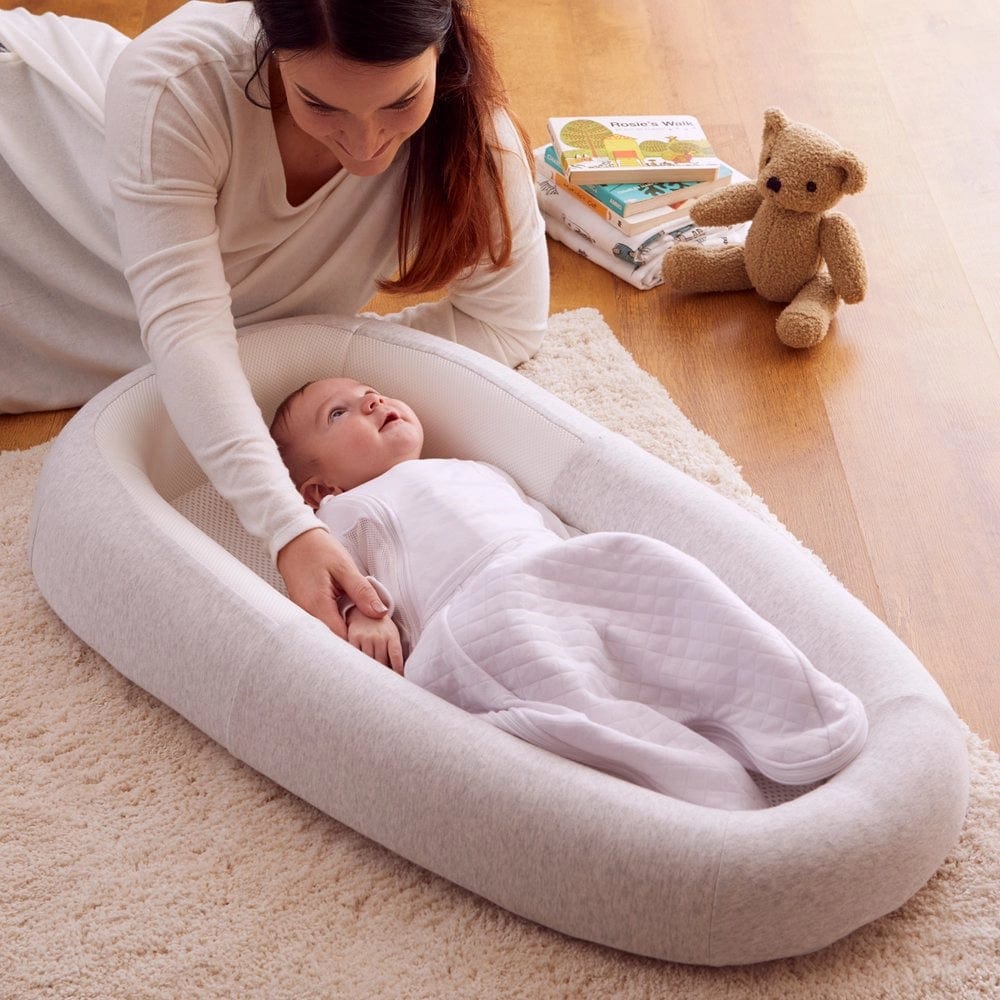 Purflo Sleep Tight Baby Bed with Spare Cover - Minimal Grey - Image 4