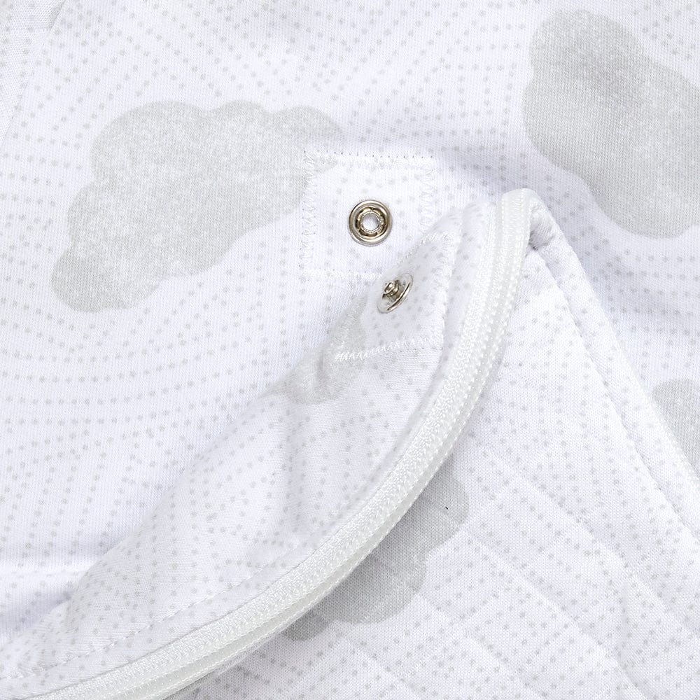 Purflo Swaddle To Sleep Bag 2.5 TOG 0-4 Month - Cotton Clouds - Image 4