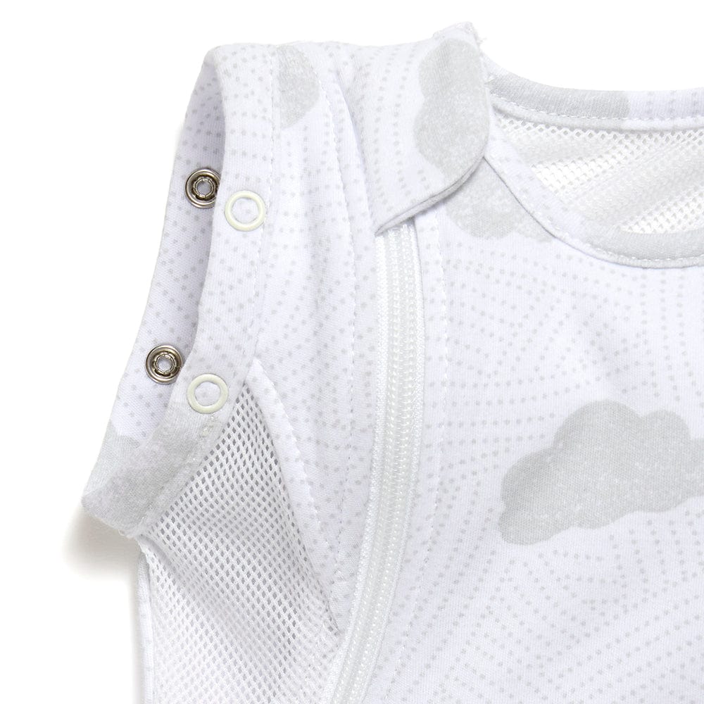 Purflo Swaddle To Sleep Bag 2.5 TOG 0-4 Month - Cotton Clouds - Image 5