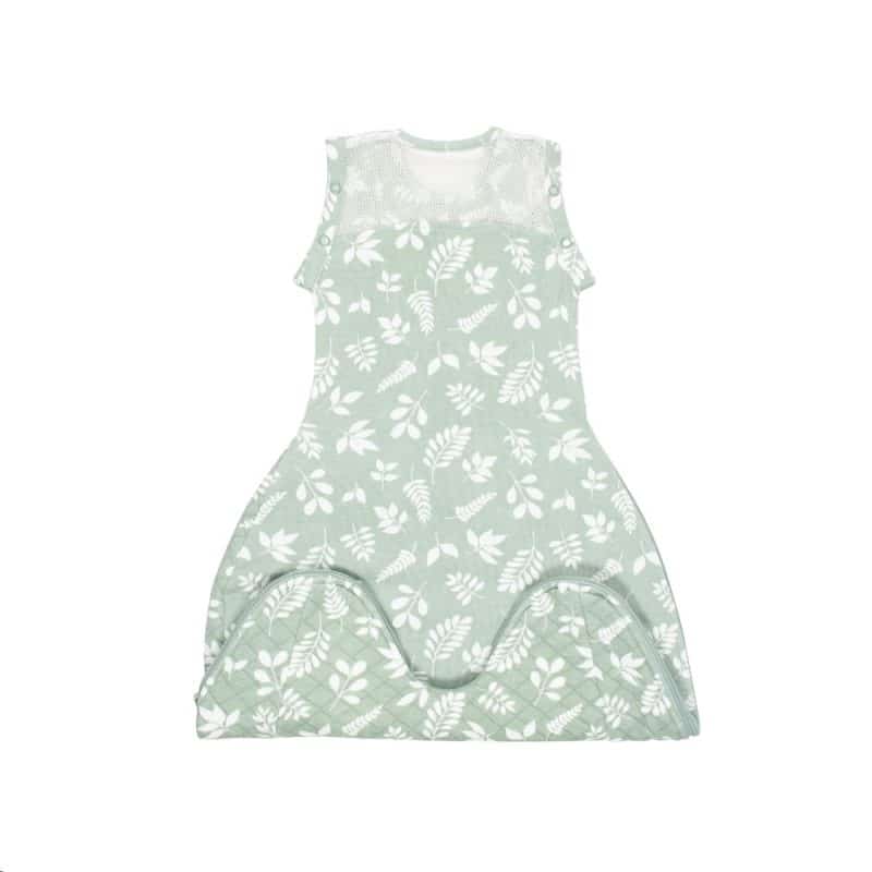Purflo Swaddle To Sleep Bag 2.5 TOG 0-4 Month Lightweight - Fern (2 Pack) - Image 3