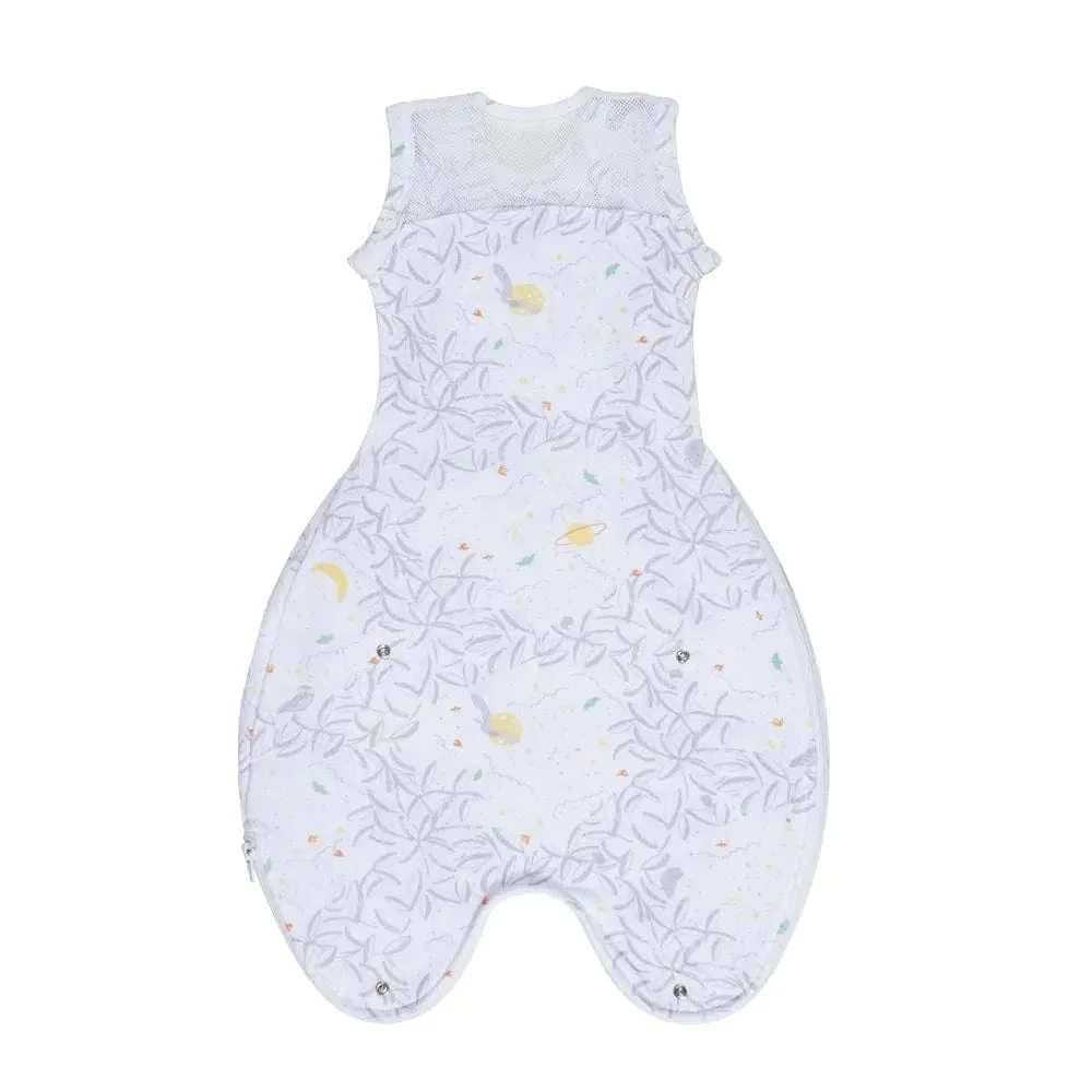 Purflo Swaddle To Sleep Bag 2.5 TOG 0-4 Month Lightweight - Stargazer White (2 Pack) - Image 2
