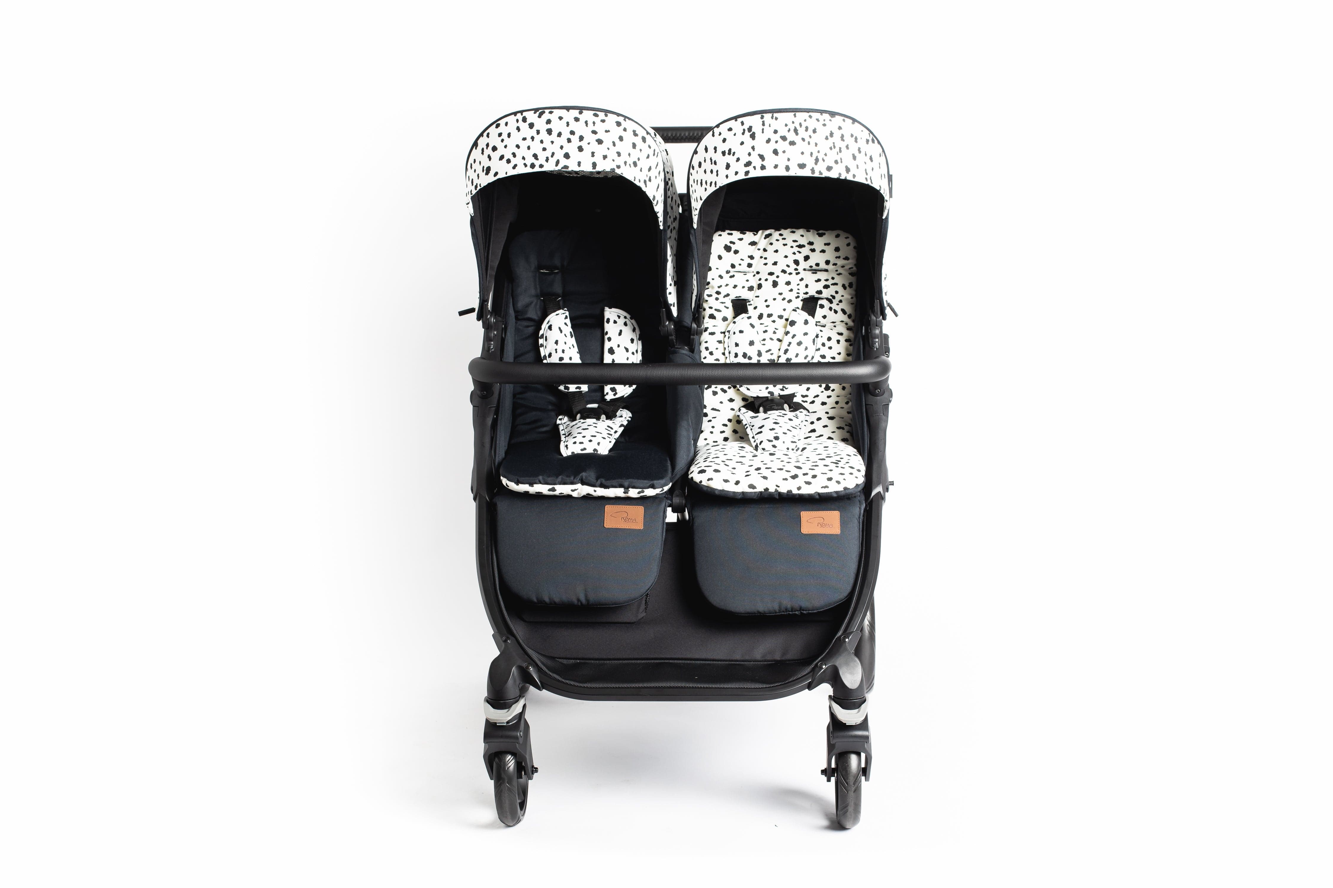 Roma Gemini 2 Double Pushchair - Dalmatian - Image 7