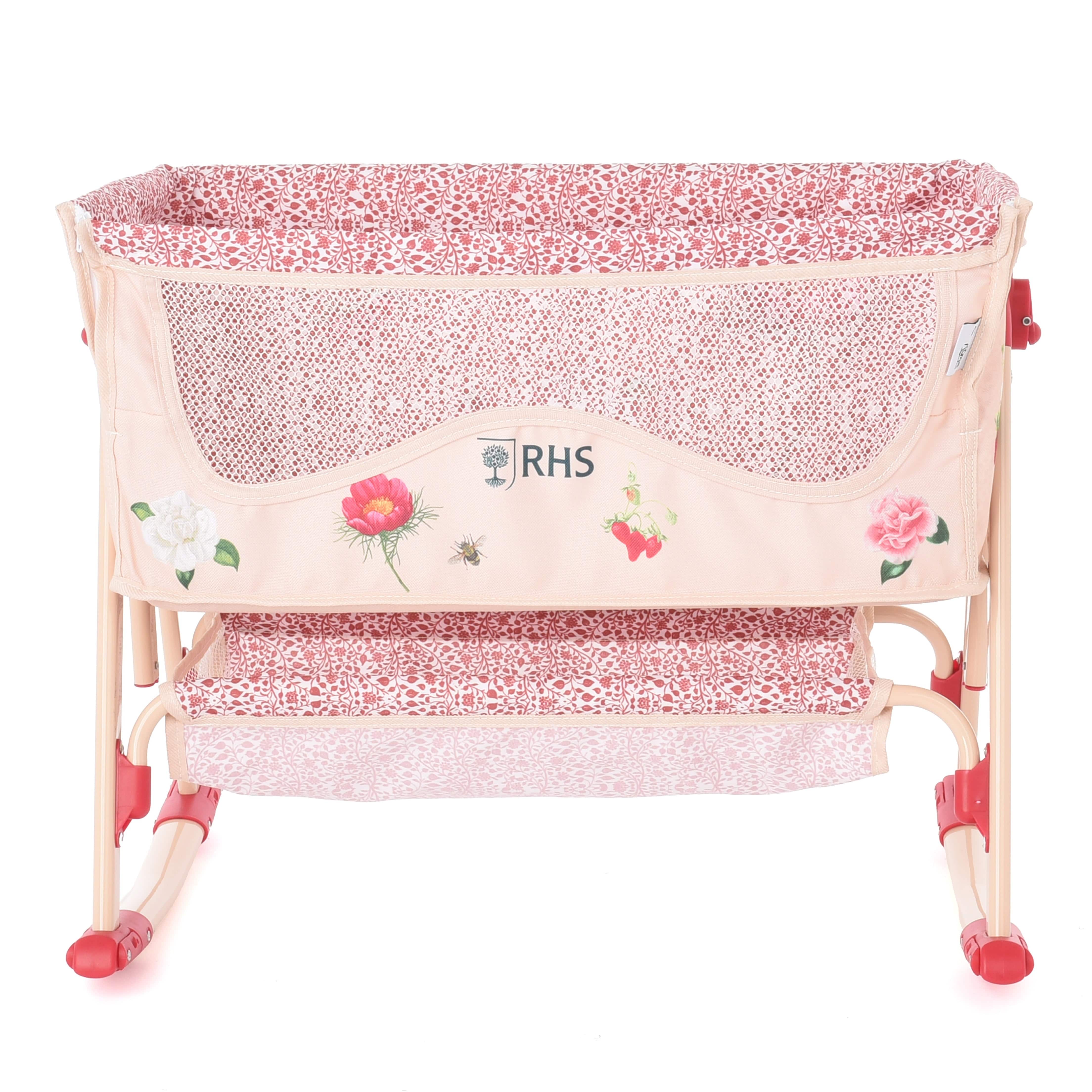 Roma RHS Toy Bedside Crib - Flora