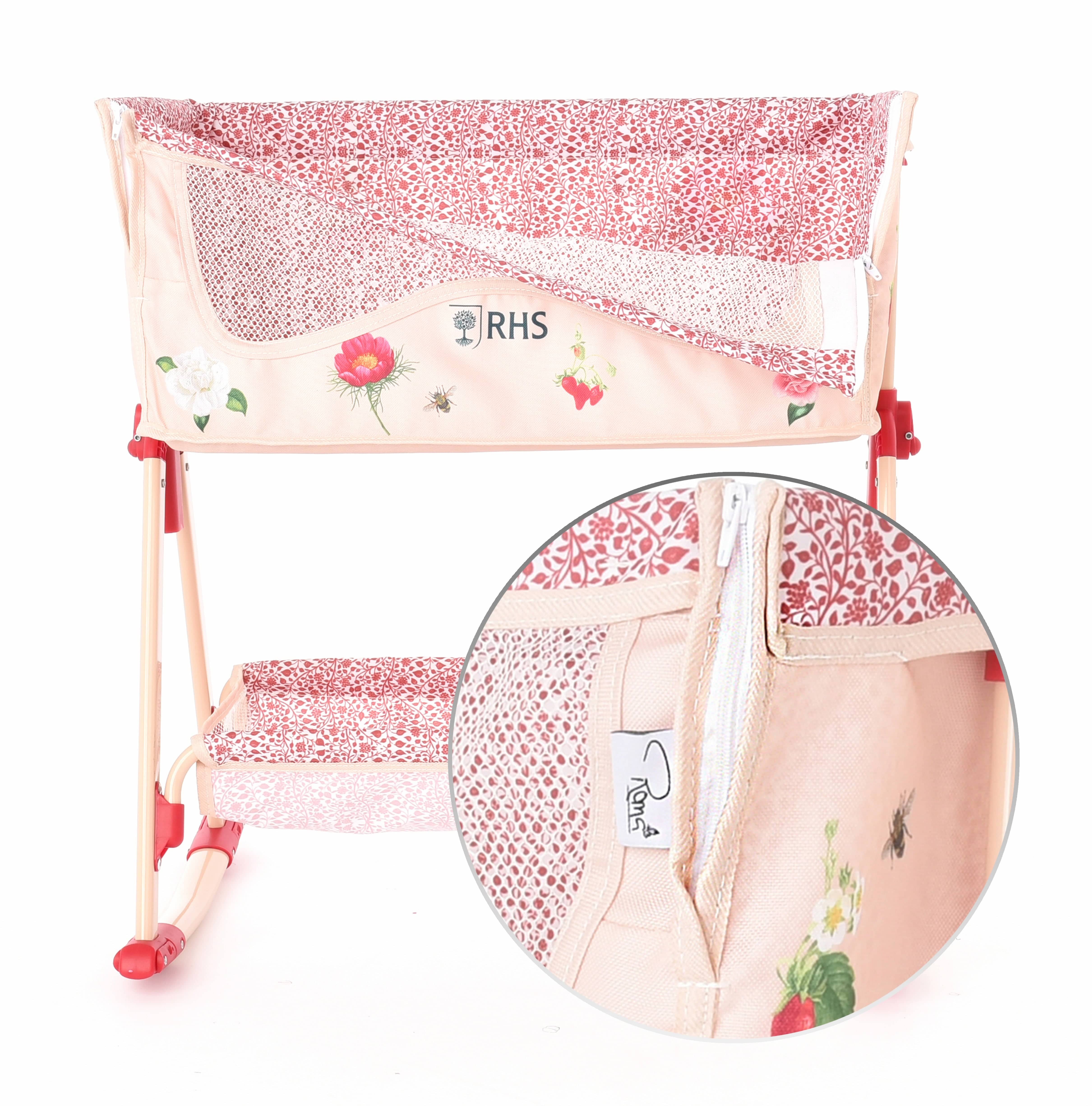 Roma RHS Toy Bedside Crib - Flora - Image 6