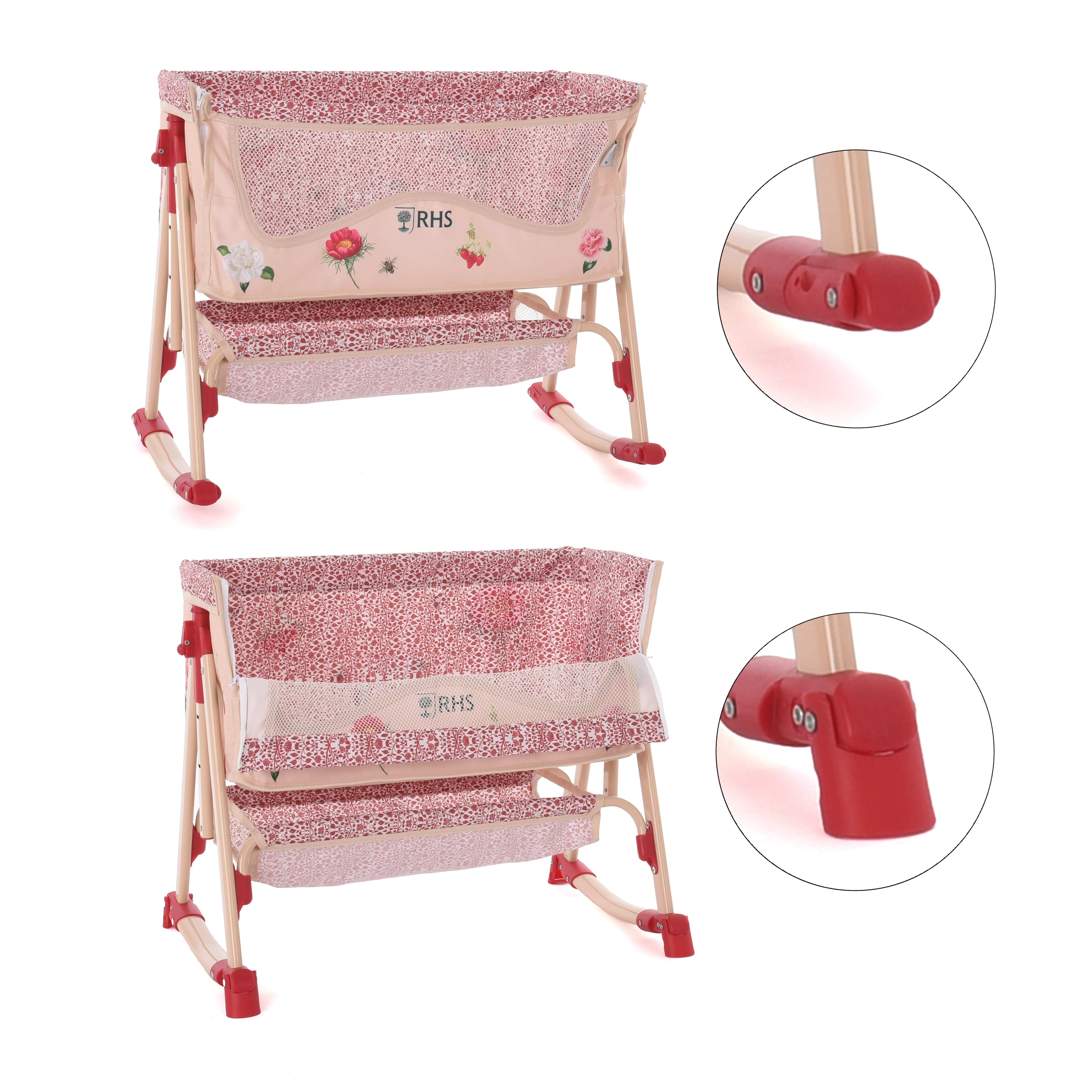Roma RHS Toy Bedside Crib - Flora - Image 7