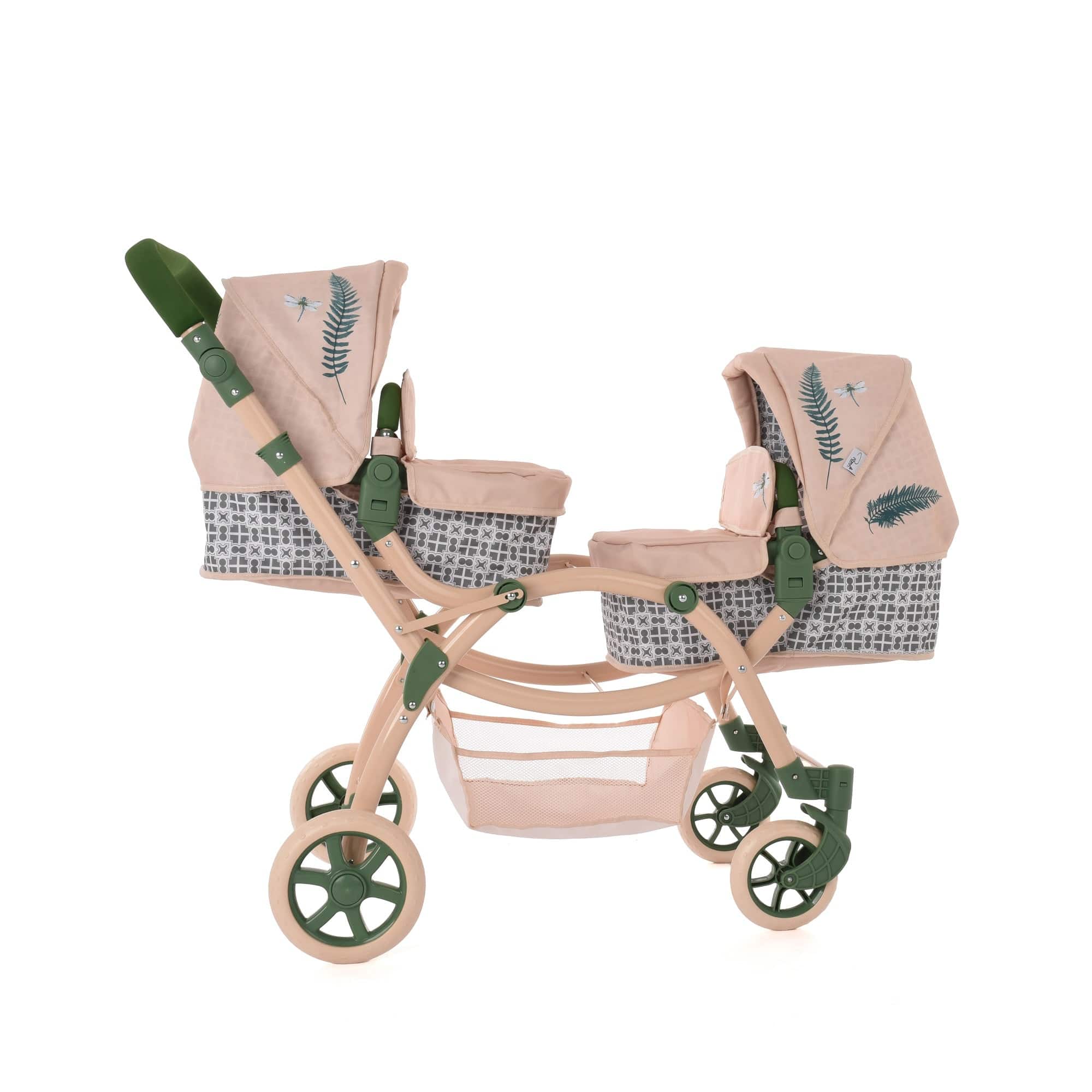 Roma RHS Twins Dolls Pram - Fern - Image 5