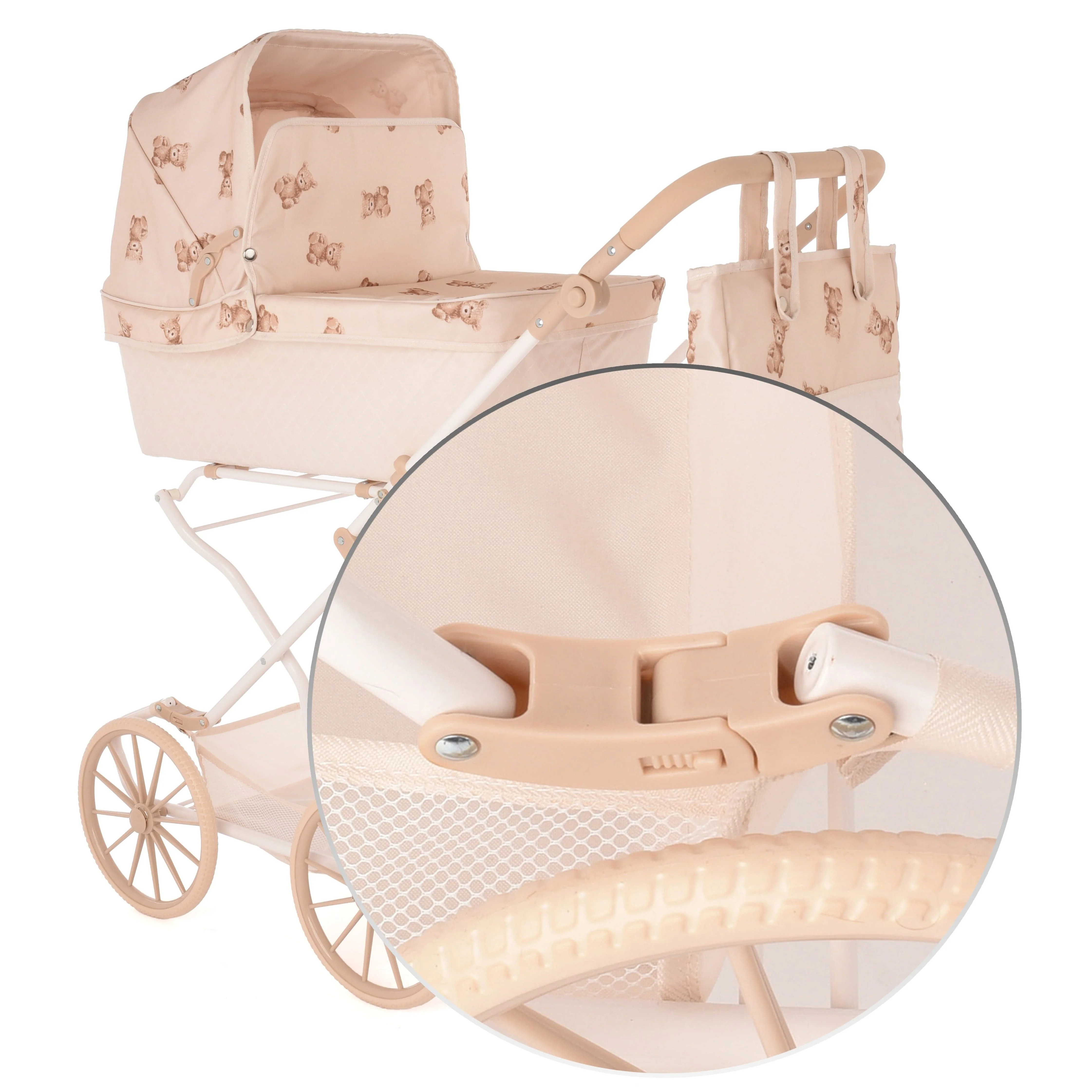Roma Teddy Reborn Dolls Pram - Image 6