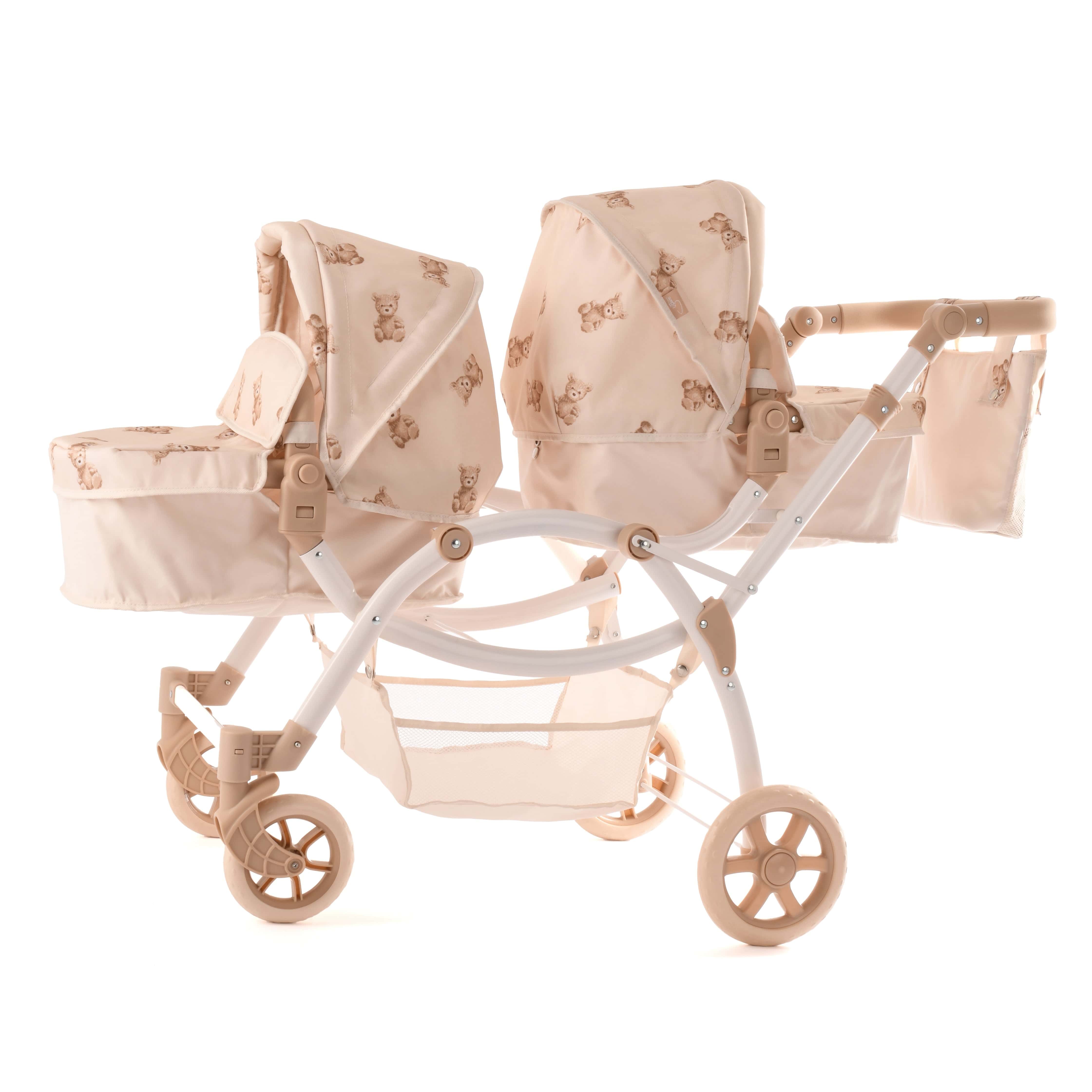 Roma Teddy Twin Dolls Pram - Image 5