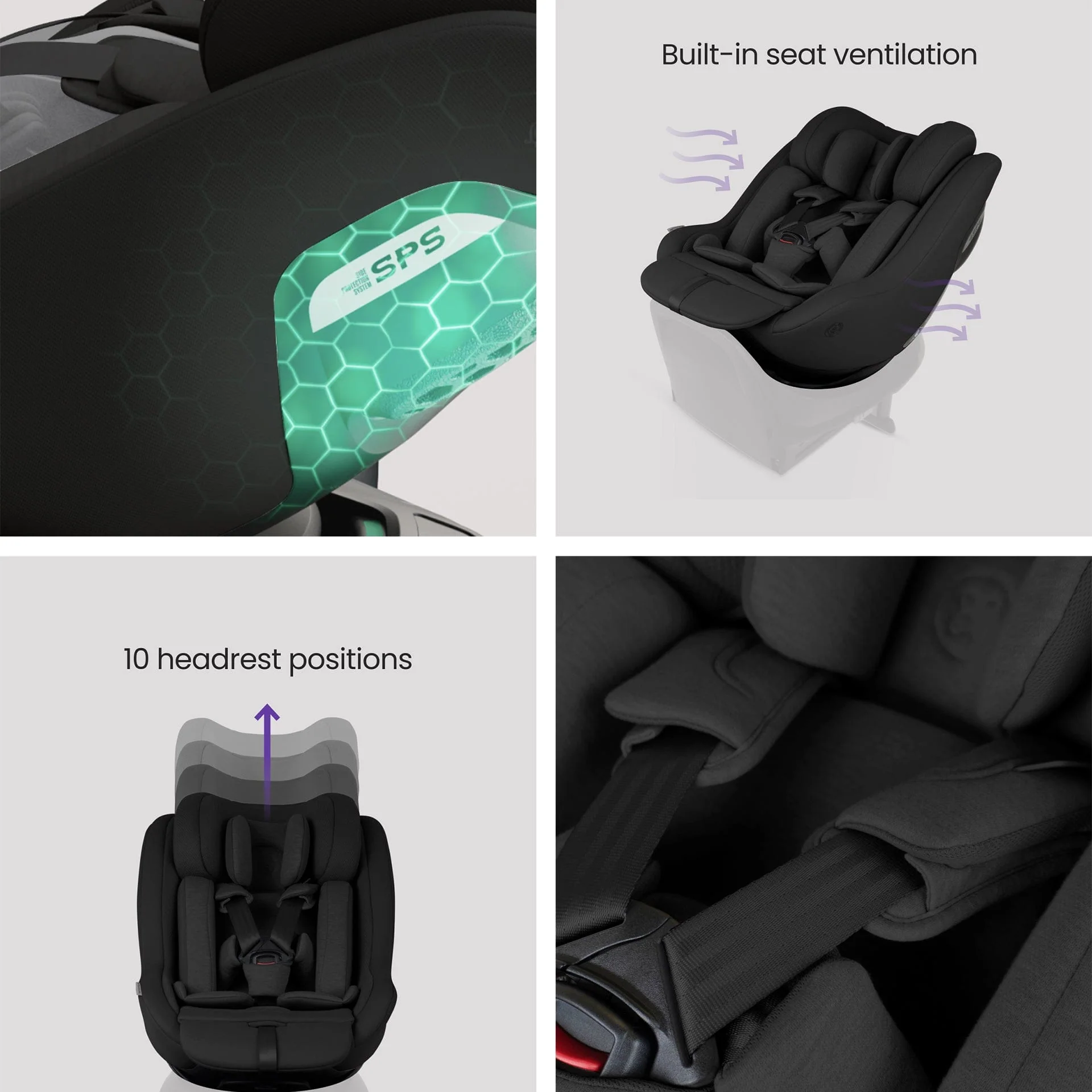Silver Cross Approach Plus 360 Car Seat - Iconic Black - Image 4